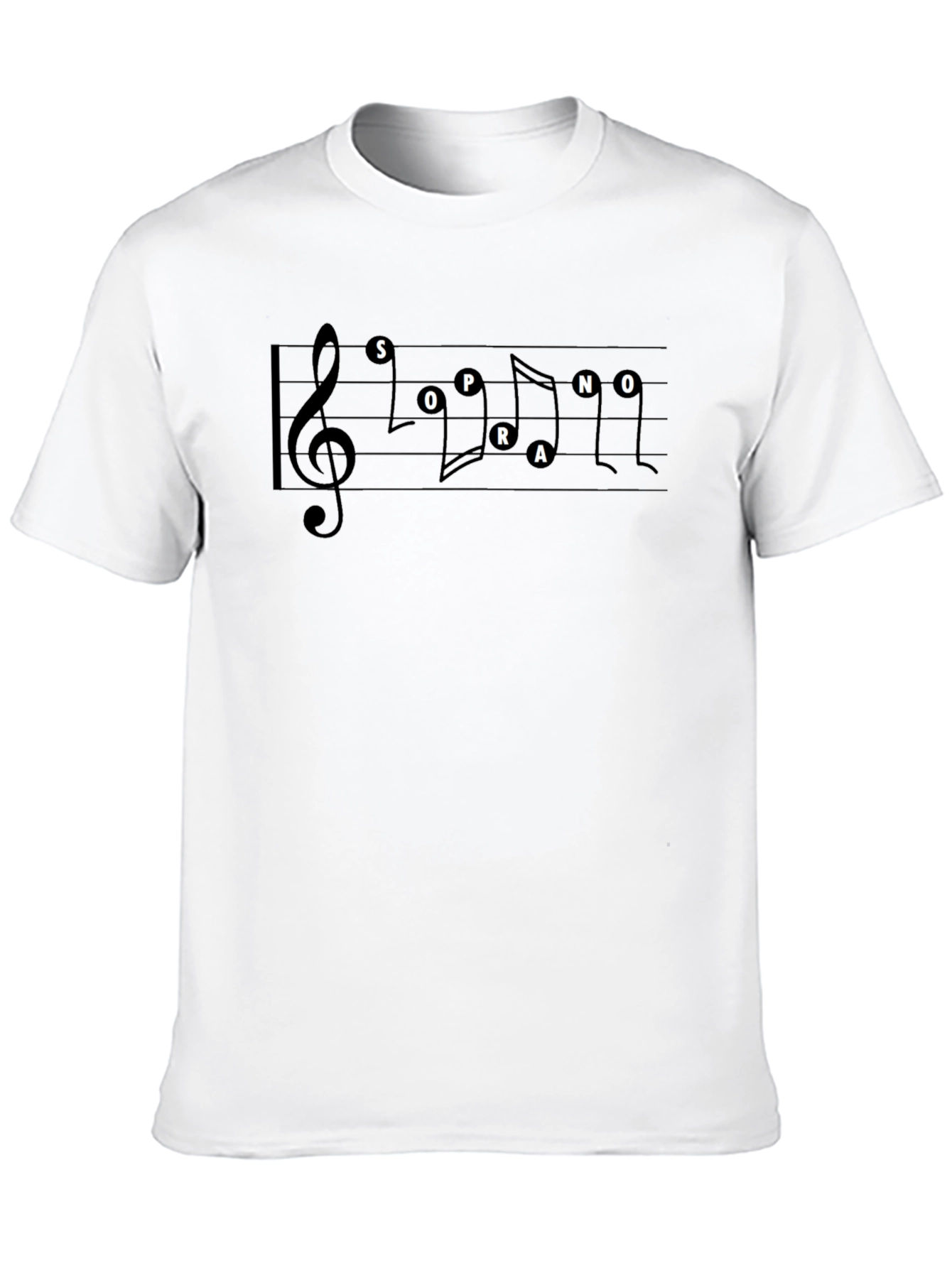 Soprano Music Note T-Shirt - Stylish Singer Apparel