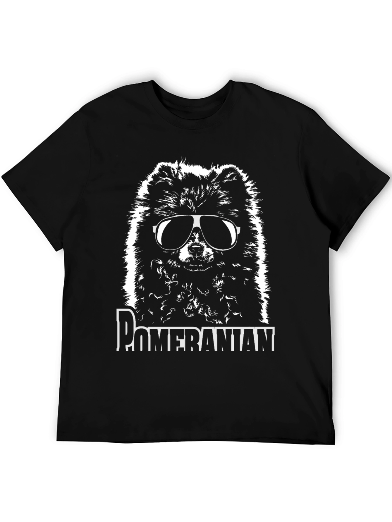 Cool Pomeranian Dog Graphic T-Shirt