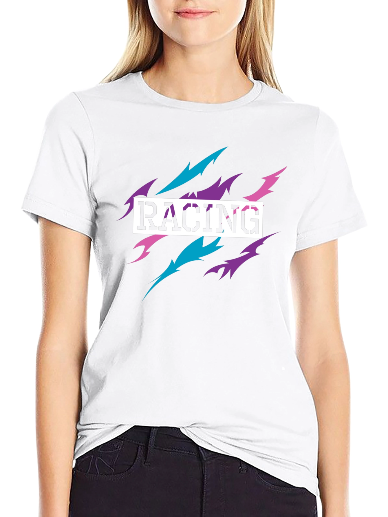 Racing Graphic Tee - Retro Style