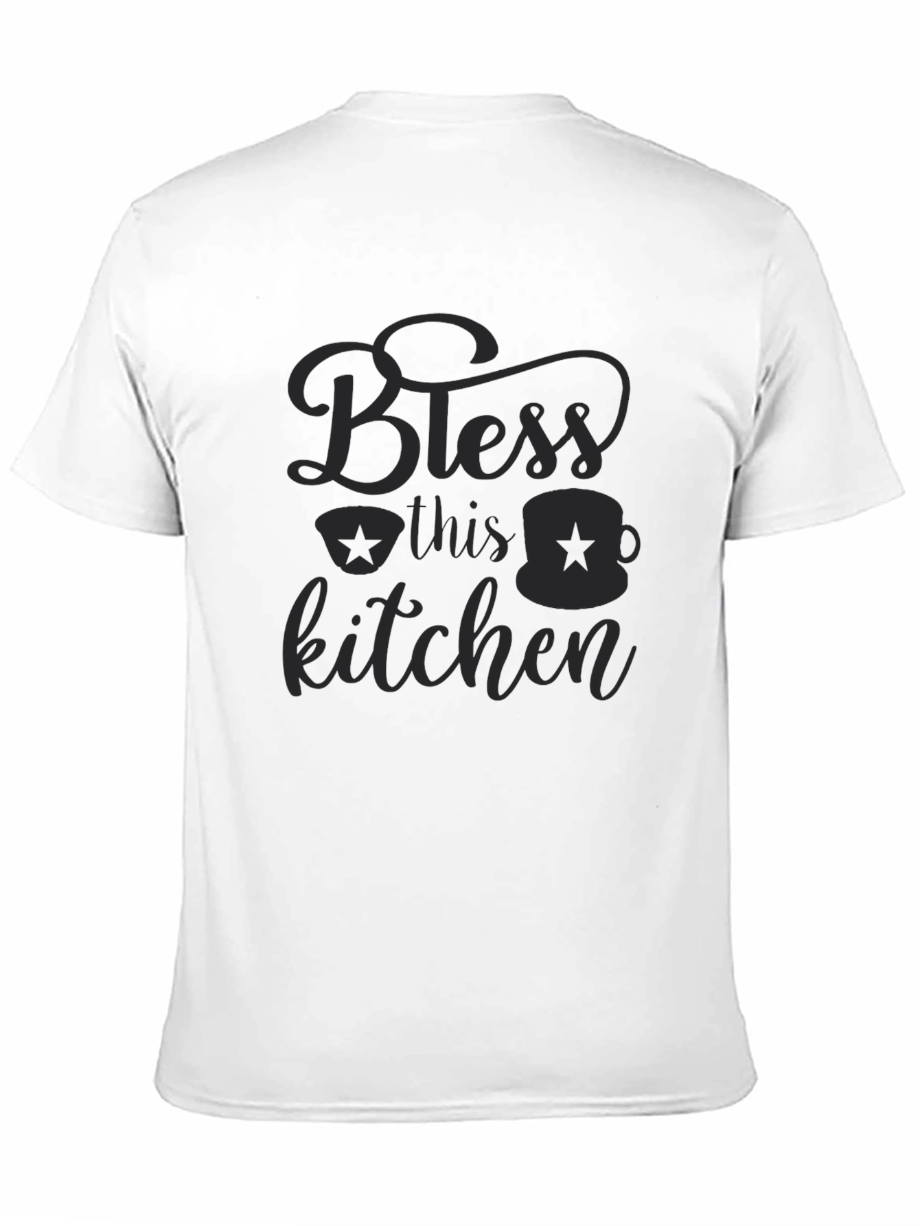 Bless This Kitchen Graphic Tee - Black