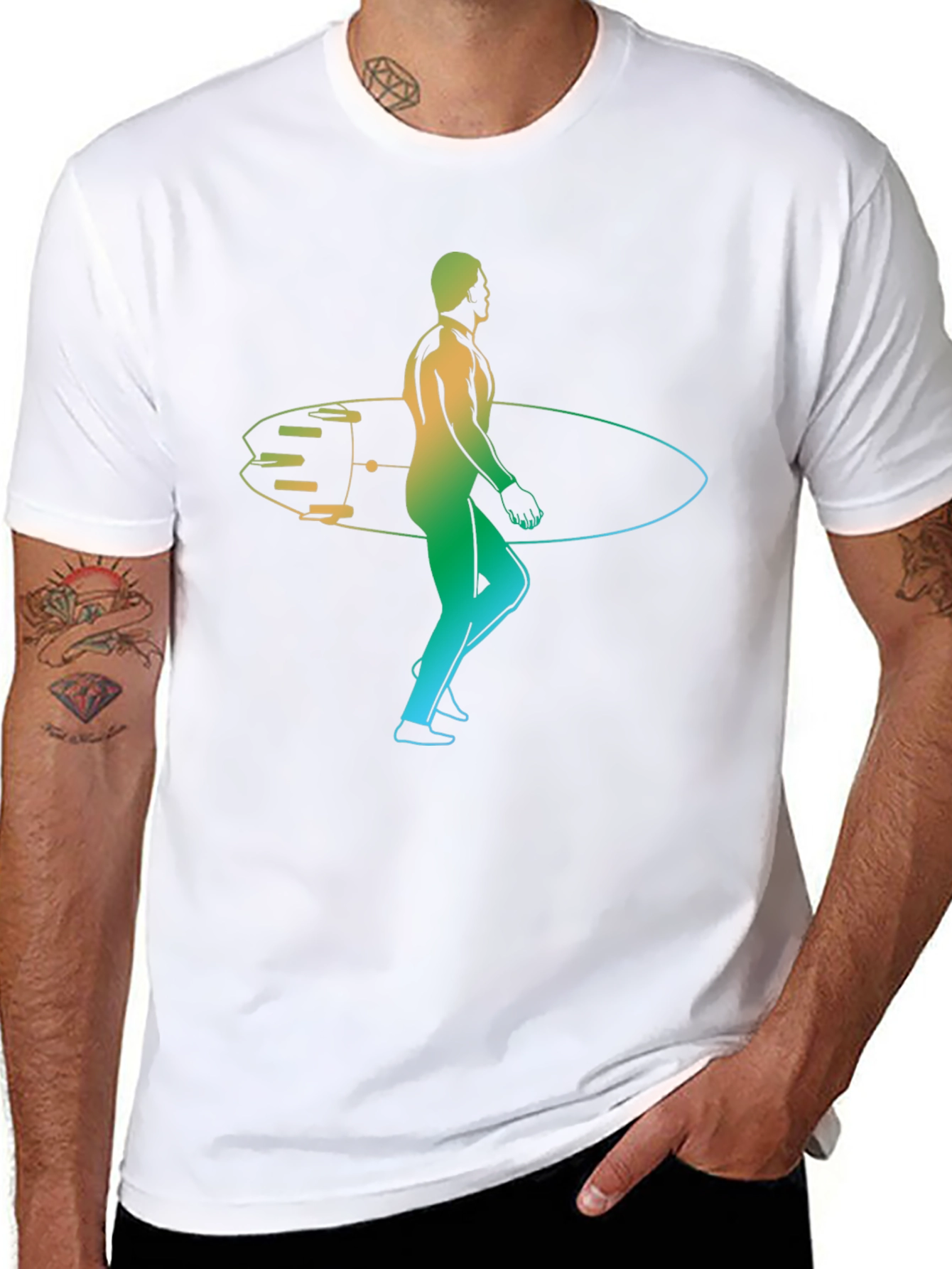 Surfs Up! Gradient Graphic Tee