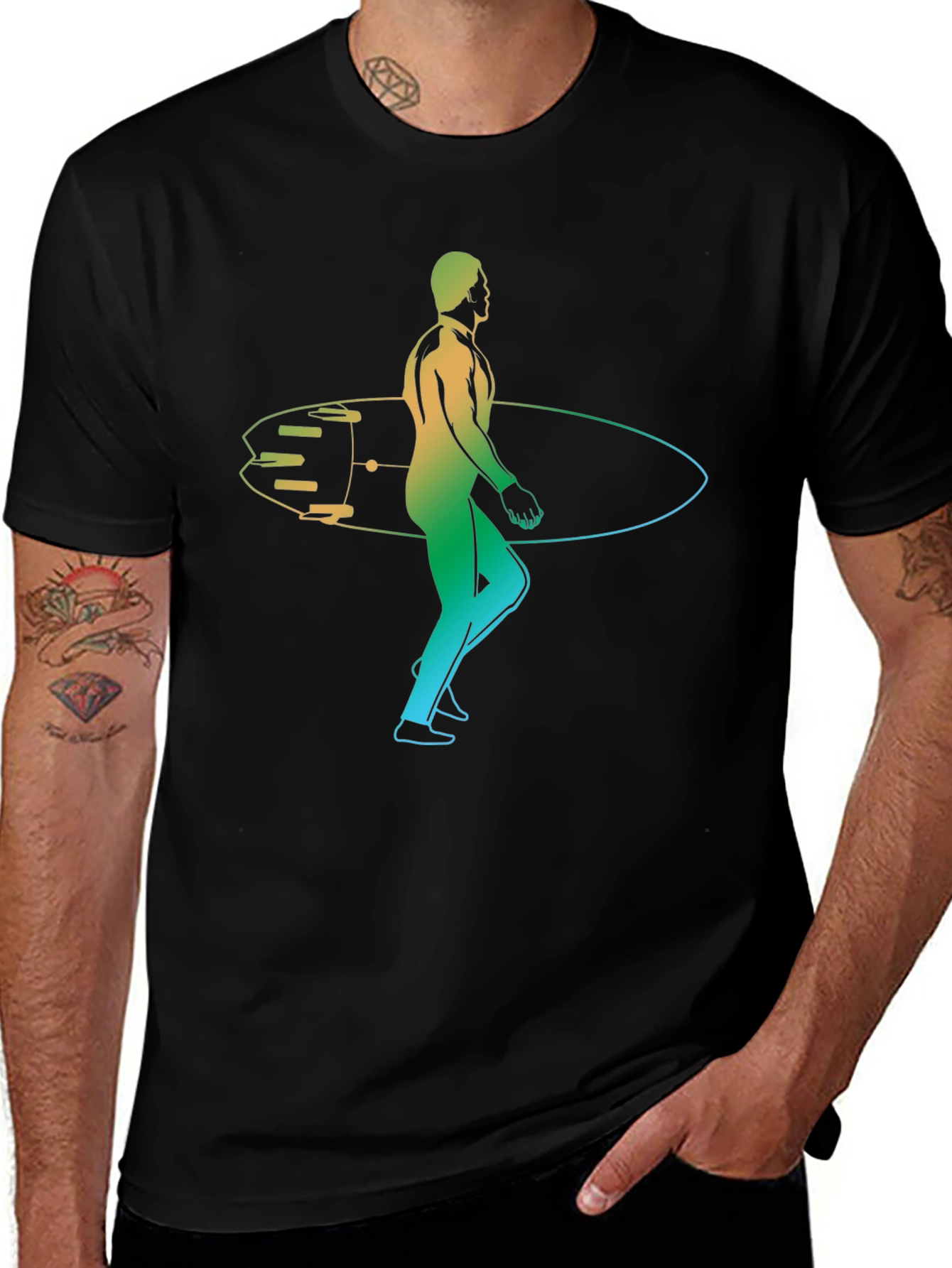 Surfs Up! Gradient Graphic Tee