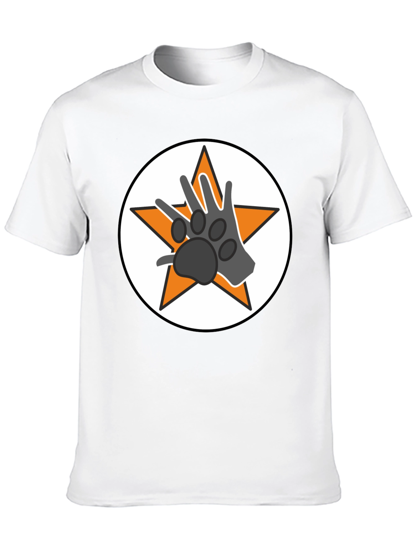 Star Paw Graphic Tee - Black Unisex T-Shirt