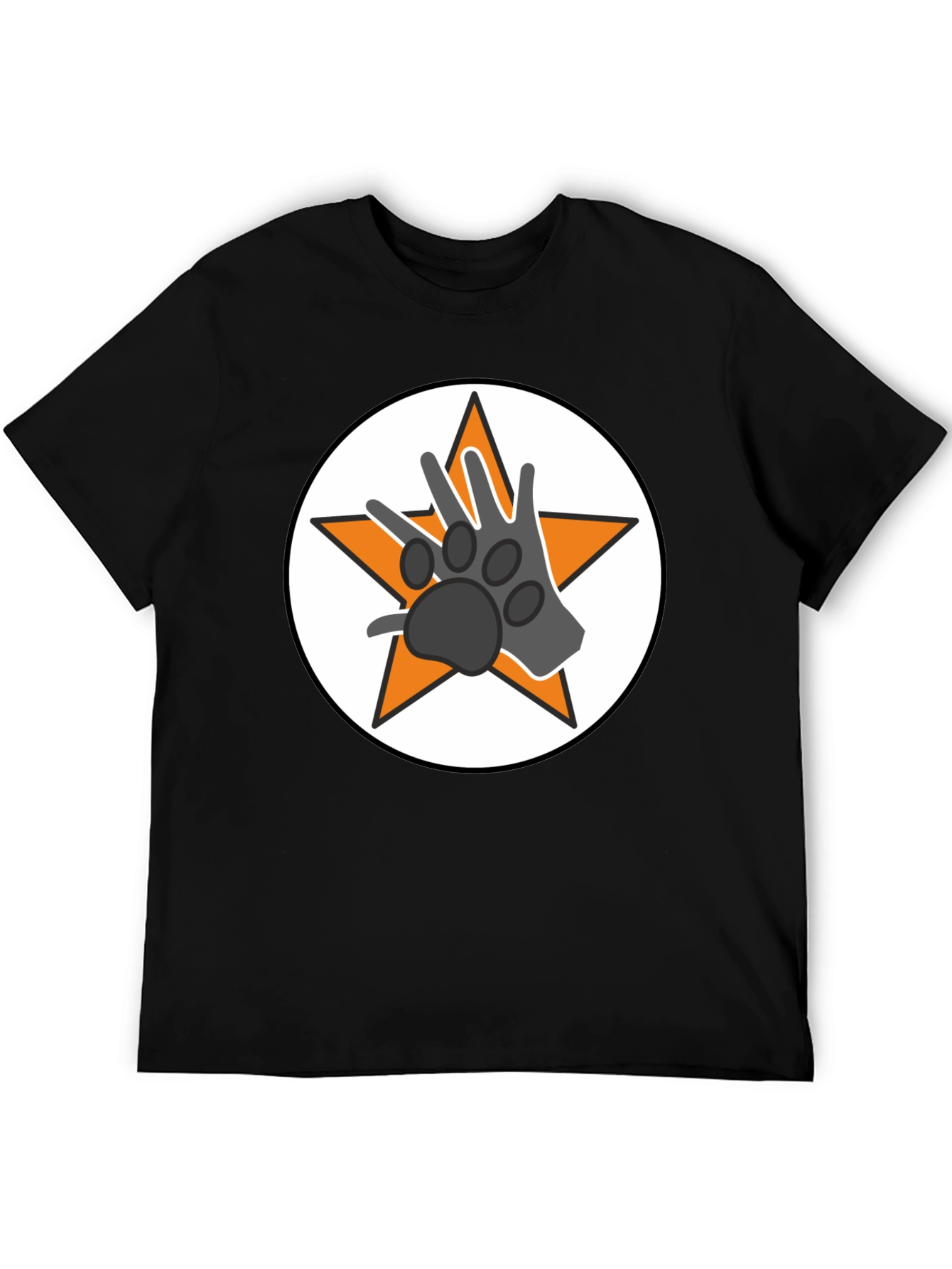 Star Paw Graphic Tee - Black Unisex T-Shirt