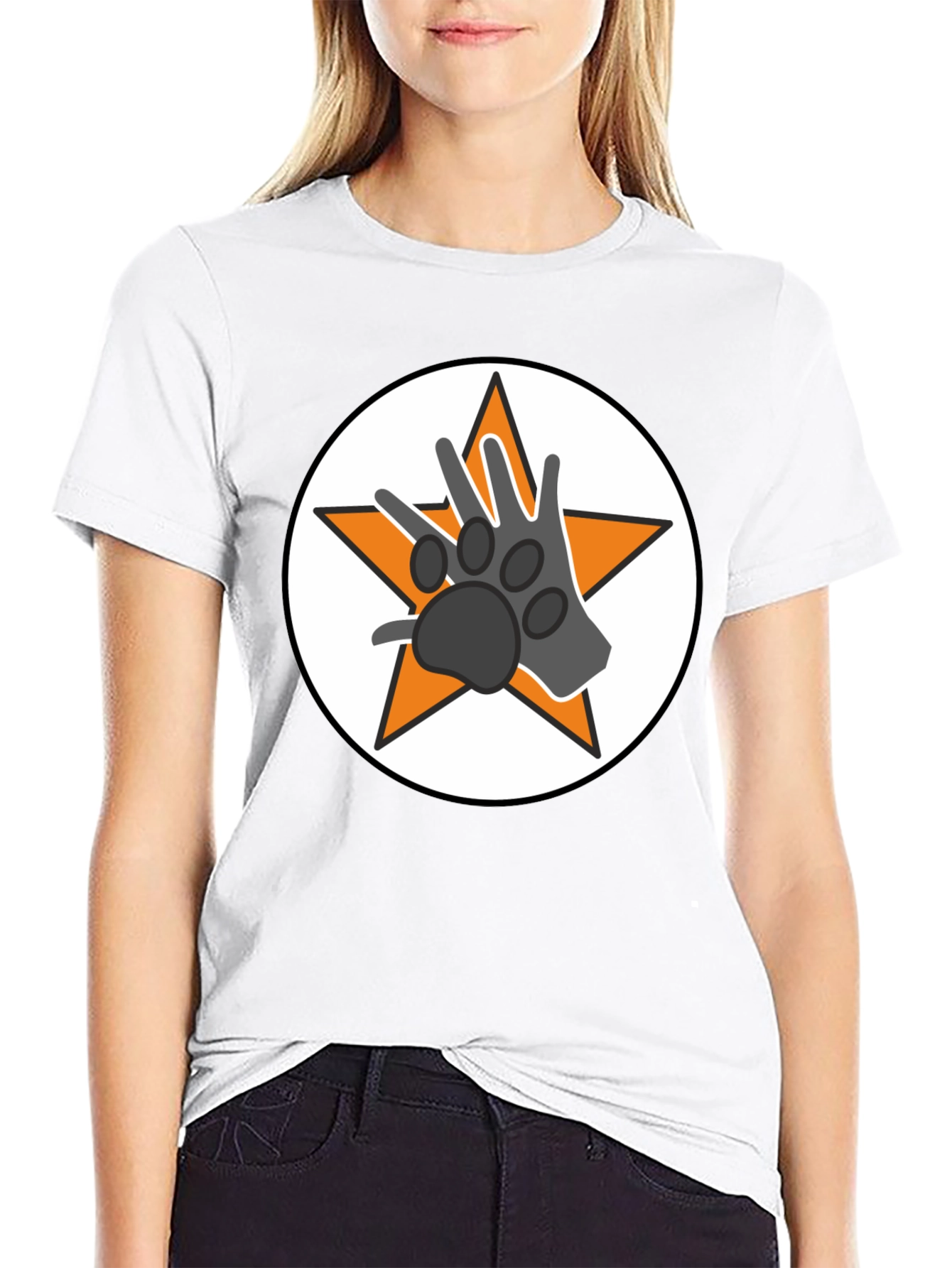 Star Paw Graphic Tee - Black Unisex T-Shirt