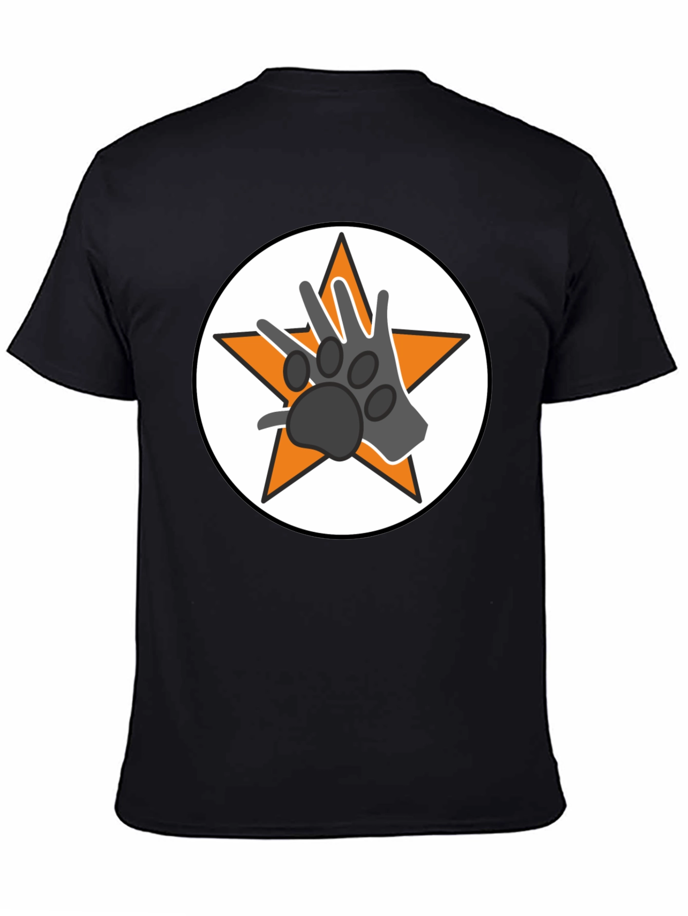Star Paw Graphic Tee - Black Unisex T-Shirt