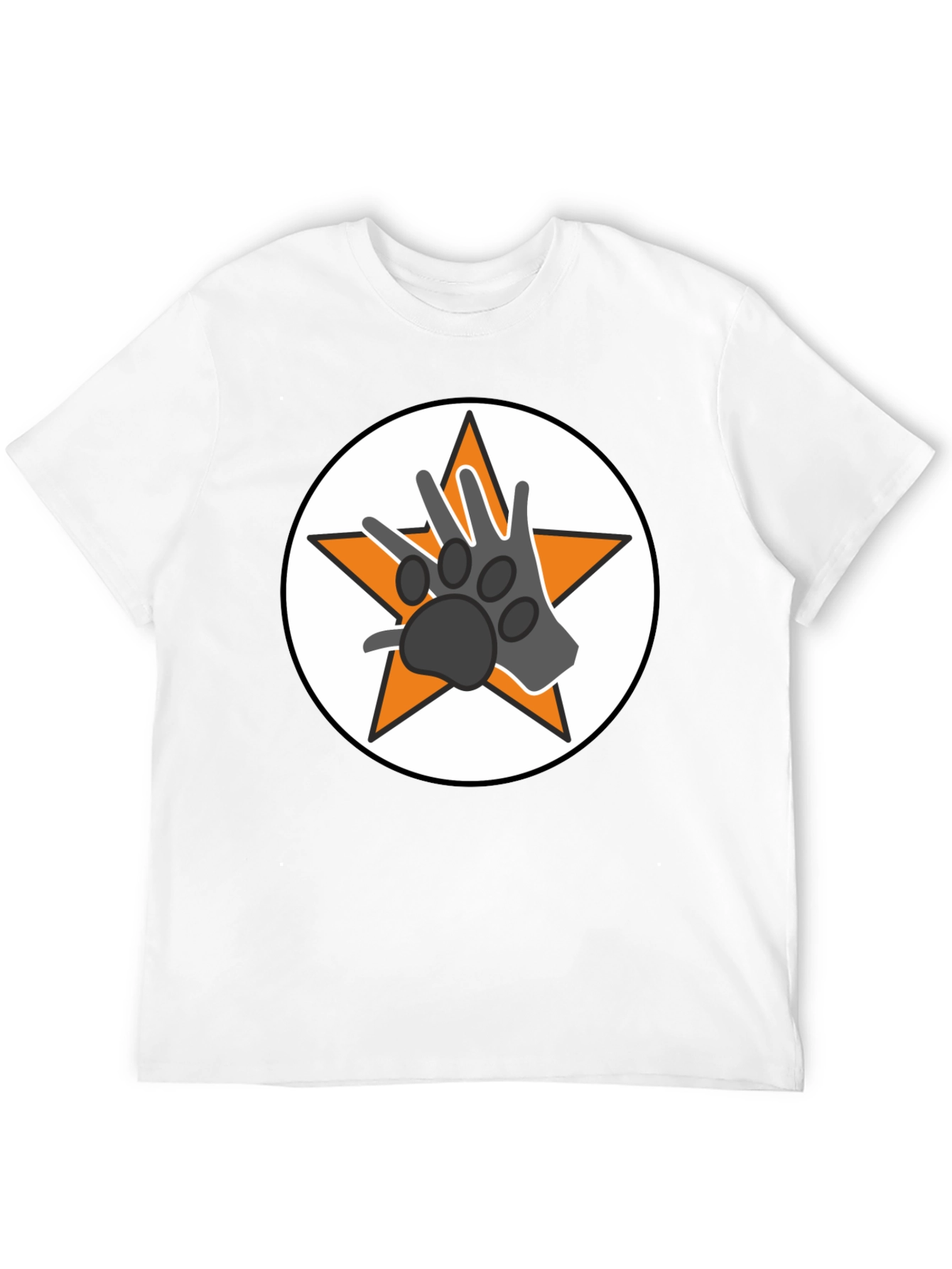 Star Paw Graphic Tee - Black Unisex T-Shirt