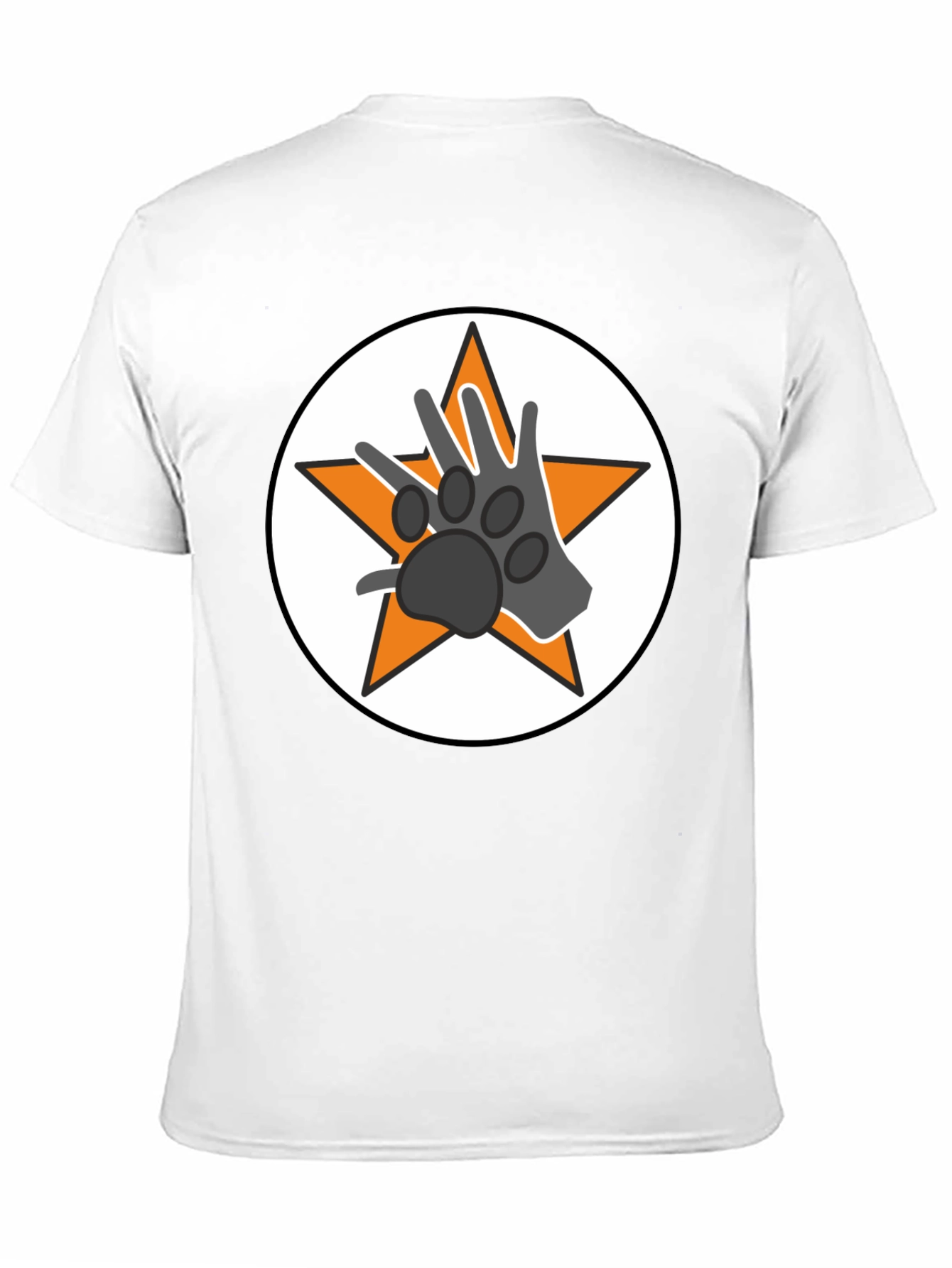 Star Paw Graphic Tee - Black Unisex T-Shirt