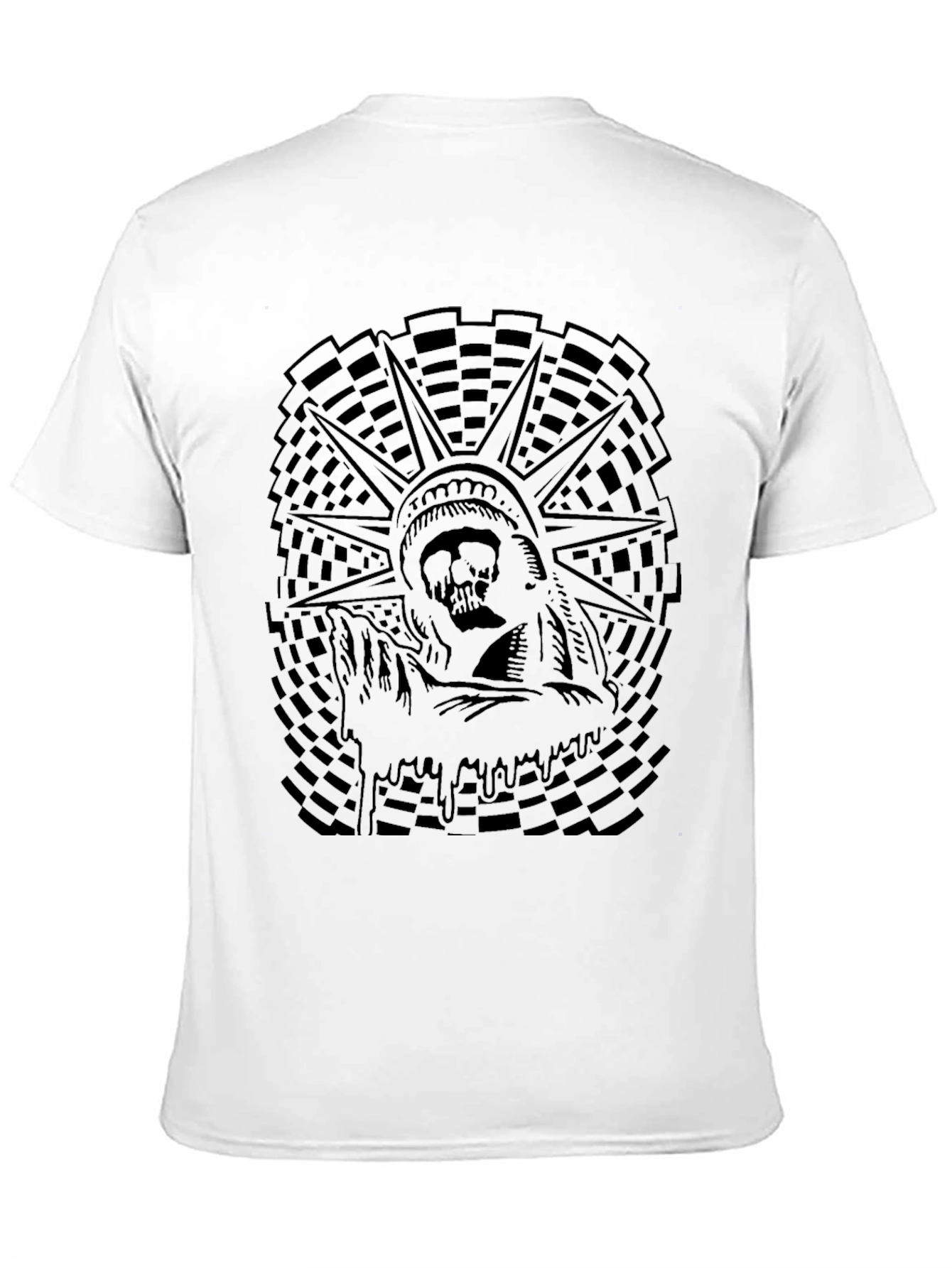 Grim Liberty Graphic Tee - Black Cotton T-Shirt
