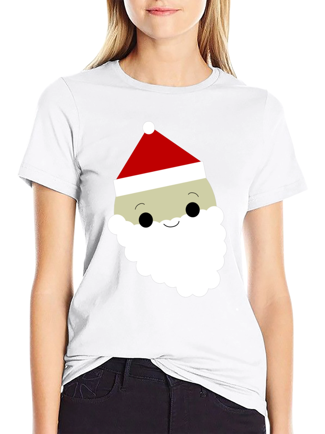 Festive Santa Face Graphic Tee