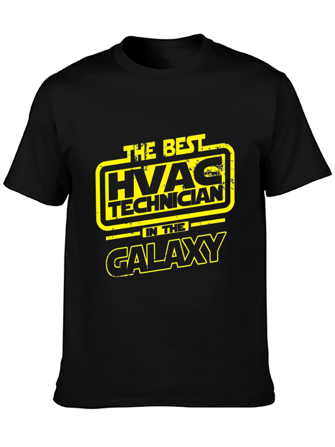 HVAC Technician in the Galaxy Black T-Shirt