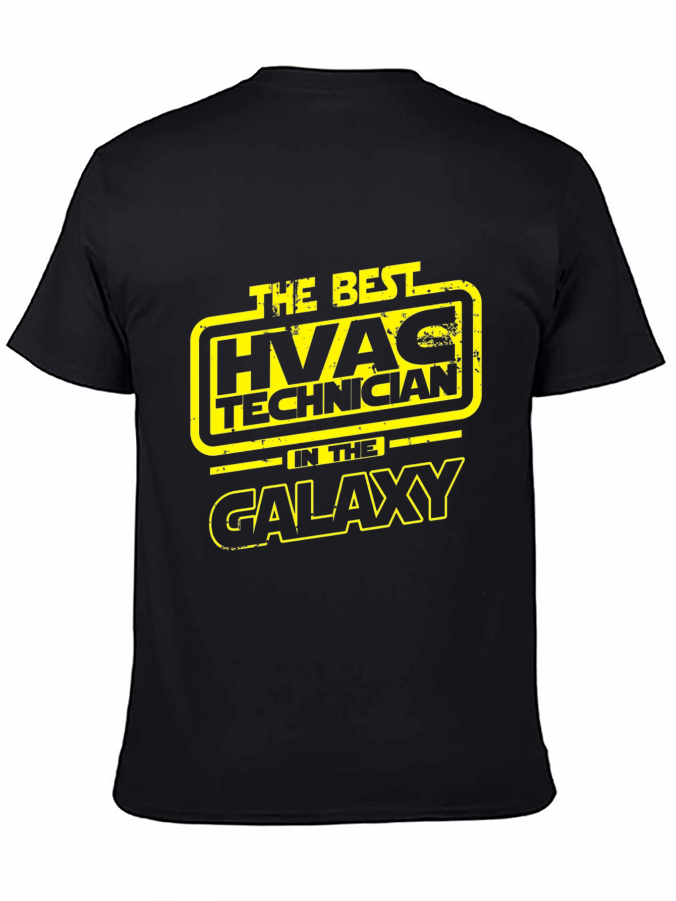 HVAC Technician in the Galaxy Black T-Shirt