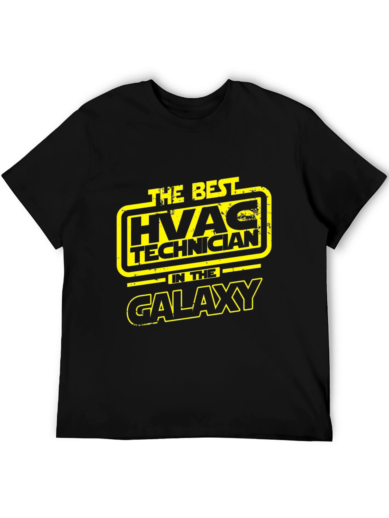HVAC Technician in the Galaxy Black T-Shirt