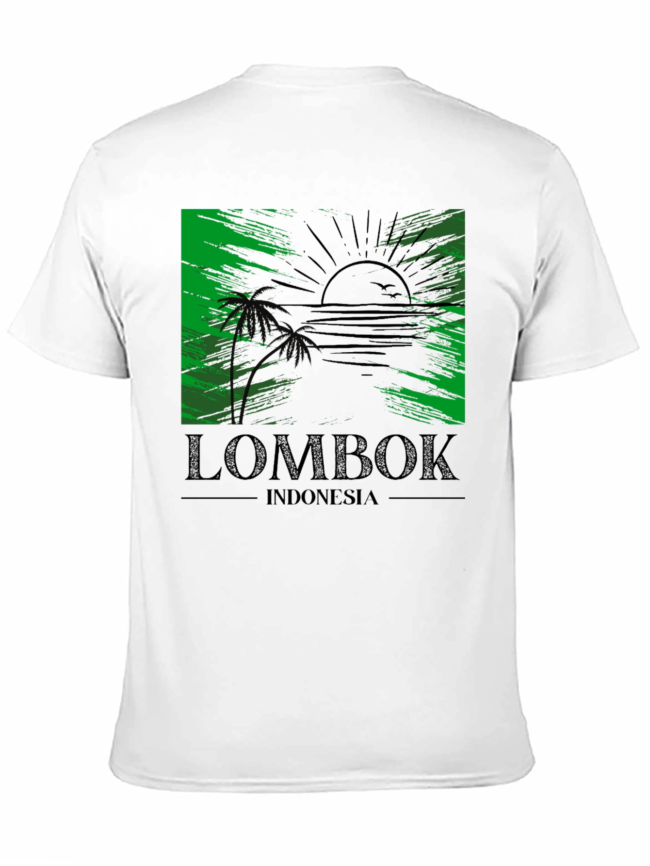 Lombok Indonesia T-Shirt Tropical Beach Design