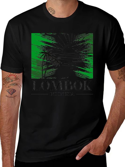 Lombok Indonesia T-Shirt Tropical Beach Design