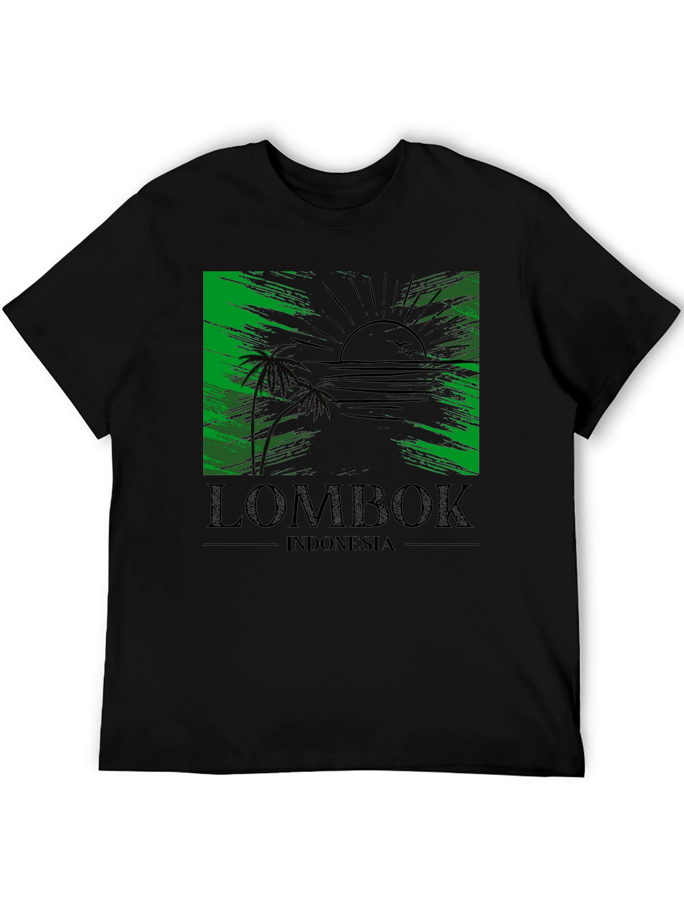 Lombok Indonesia T-Shirt Tropical Beach Design