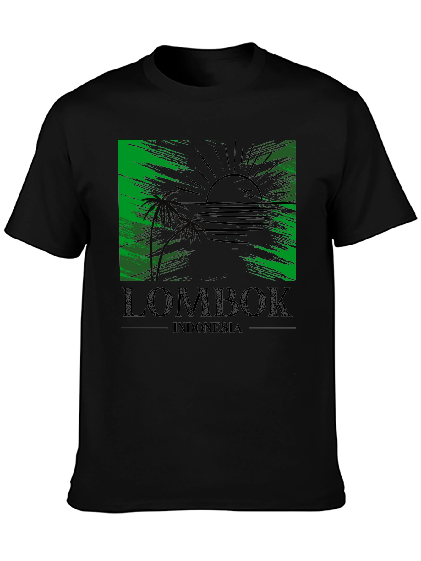 Lombok Indonesia T-Shirt Tropical Beach Design