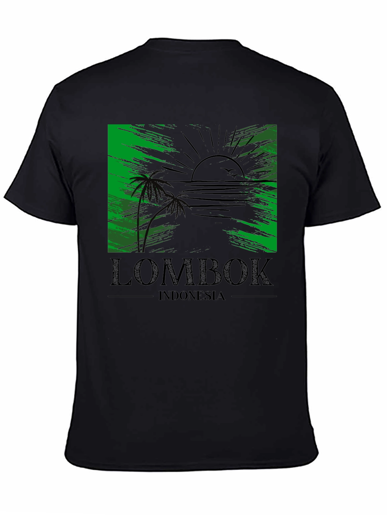 Lombok Indonesia T-Shirt Tropical Beach Design