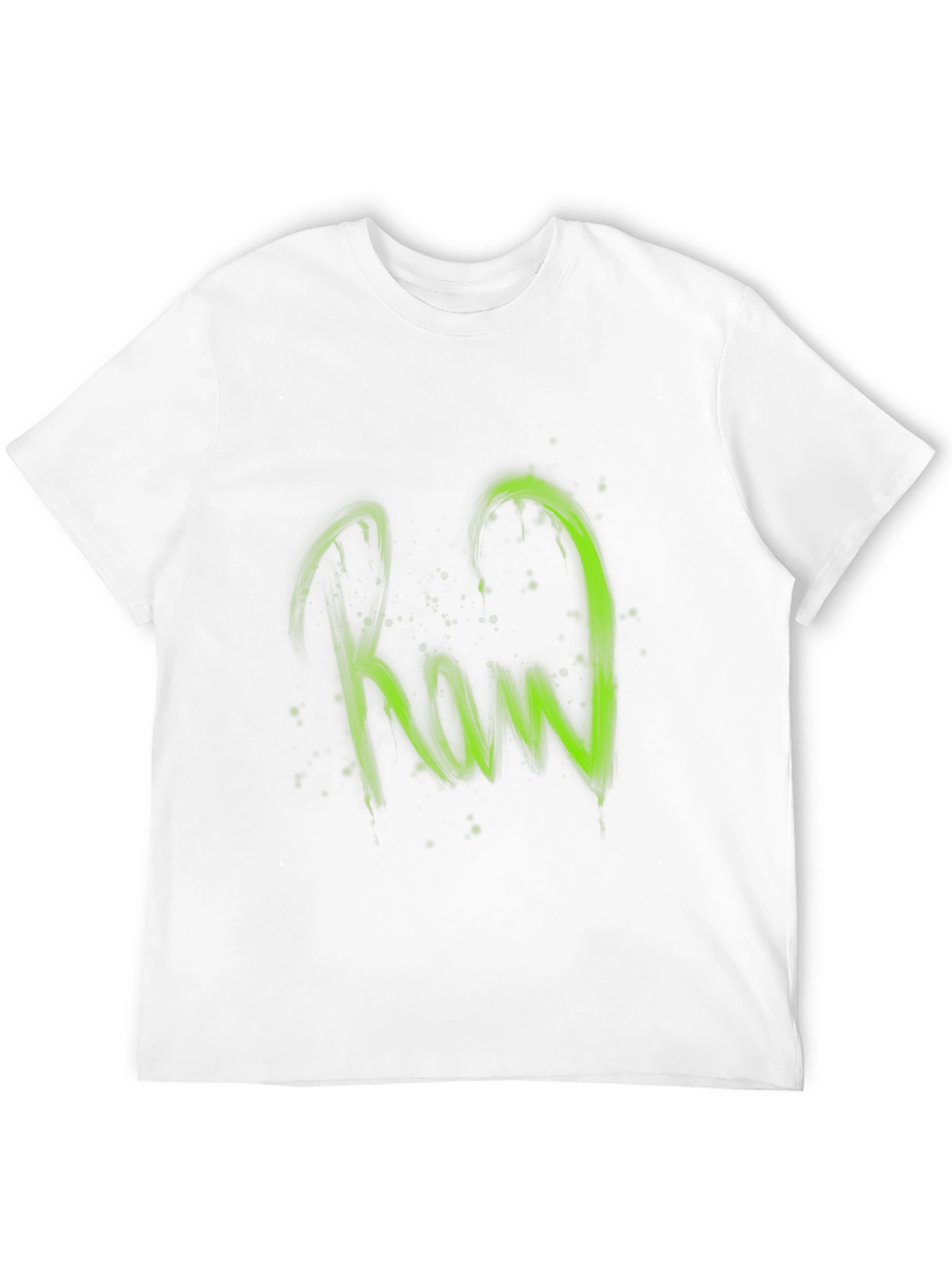 Raw Graphic Print Black T-Shirt