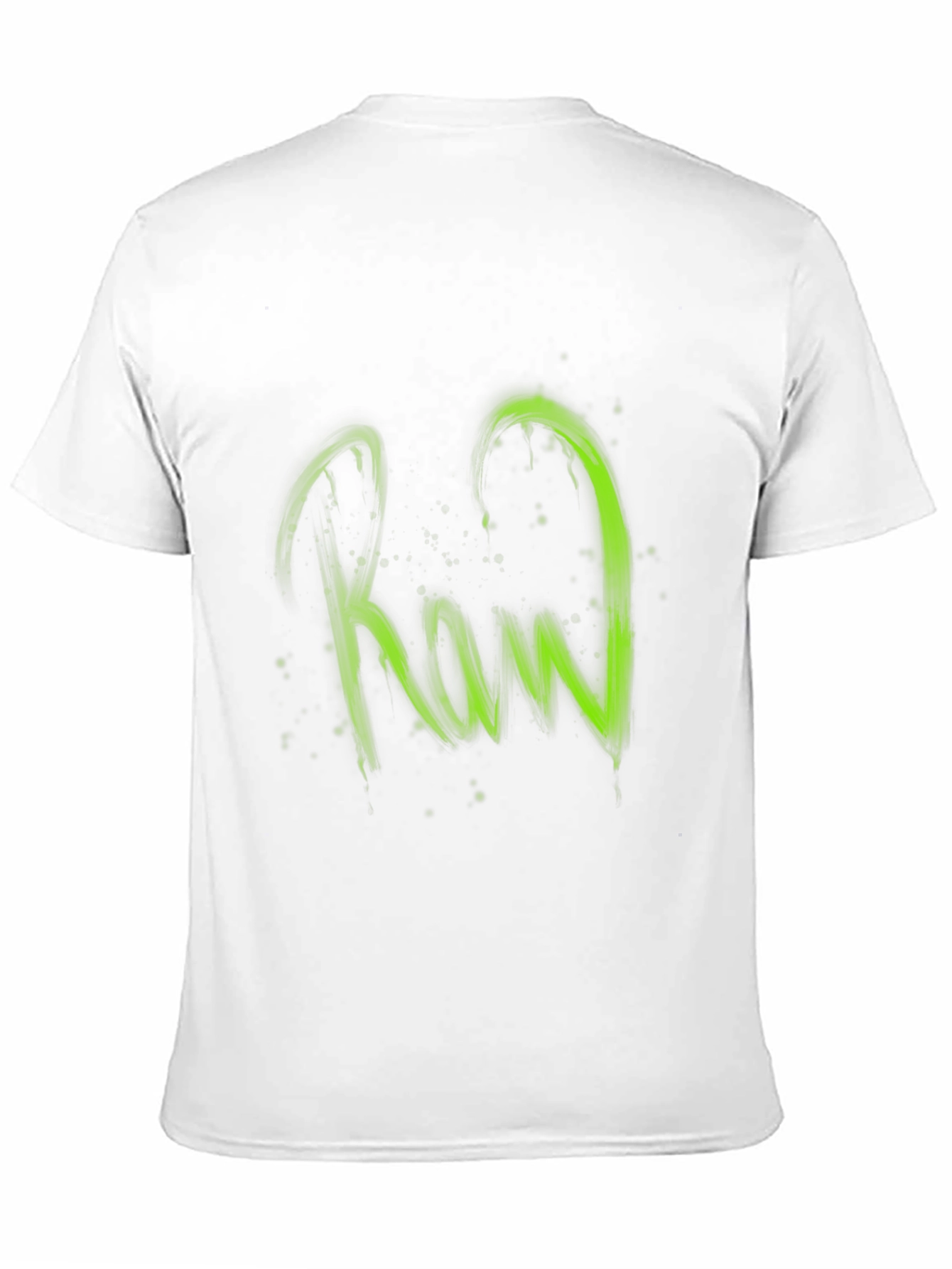 Raw Graphic Print Black T-Shirt
