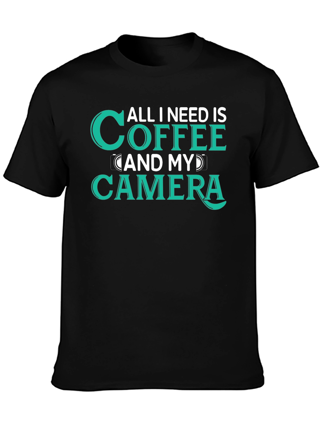 Coffee and Camera Graphic T-Shirt for Photographers