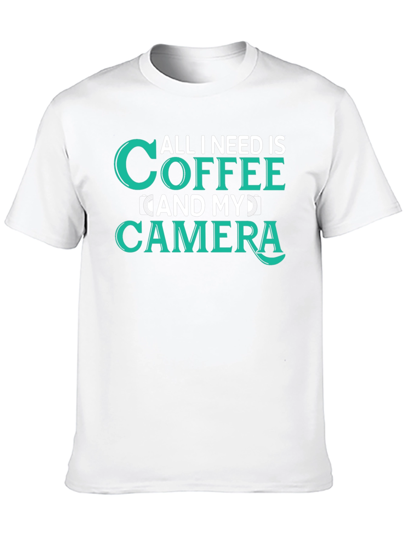 Coffee and Camera Graphic T-Shirt for Photographers