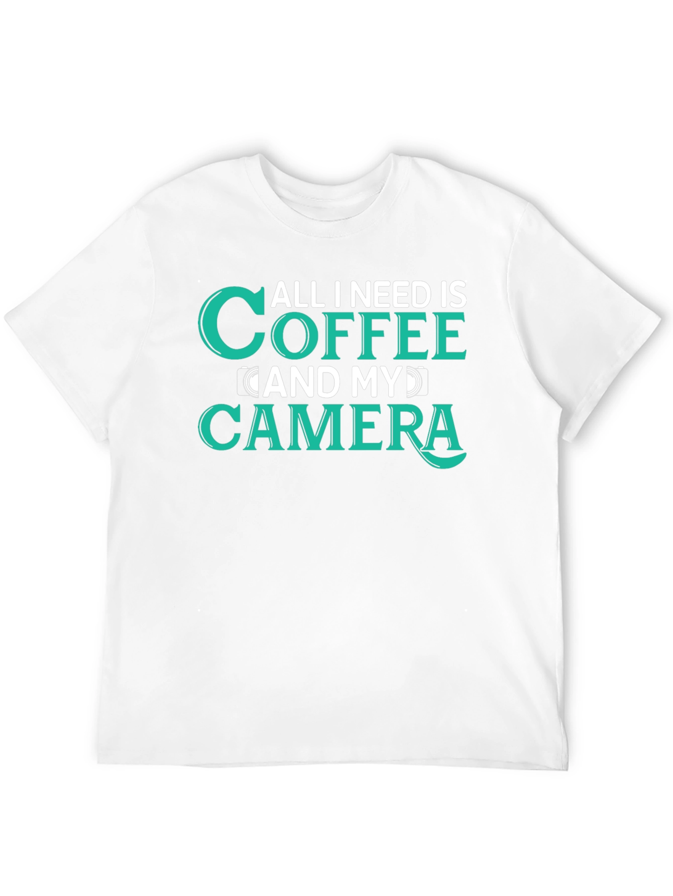 Coffee and Camera Graphic T-Shirt for Photographers