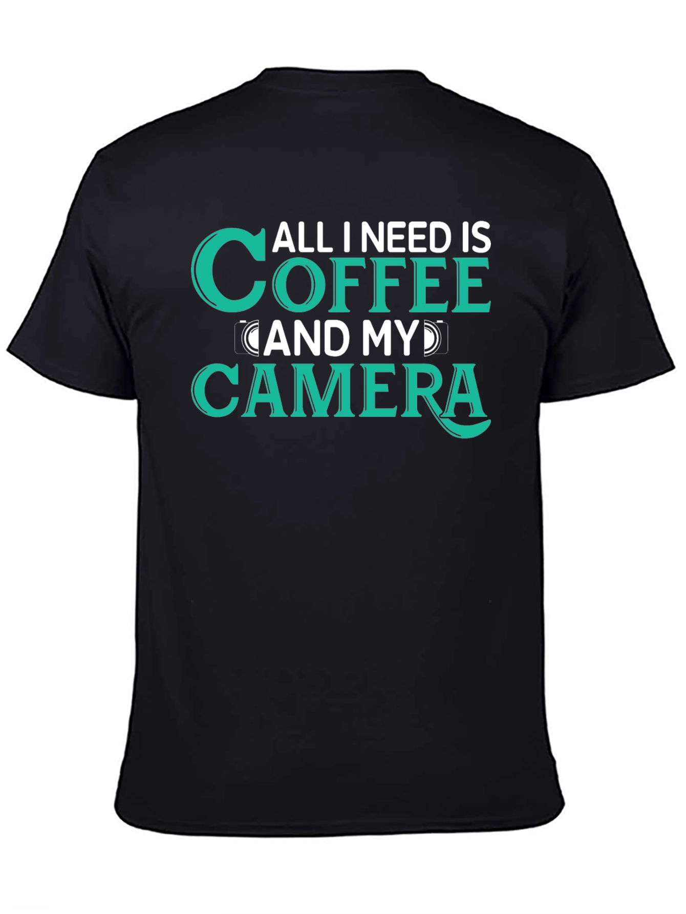 Coffee and Camera Graphic T-Shirt for Photographers