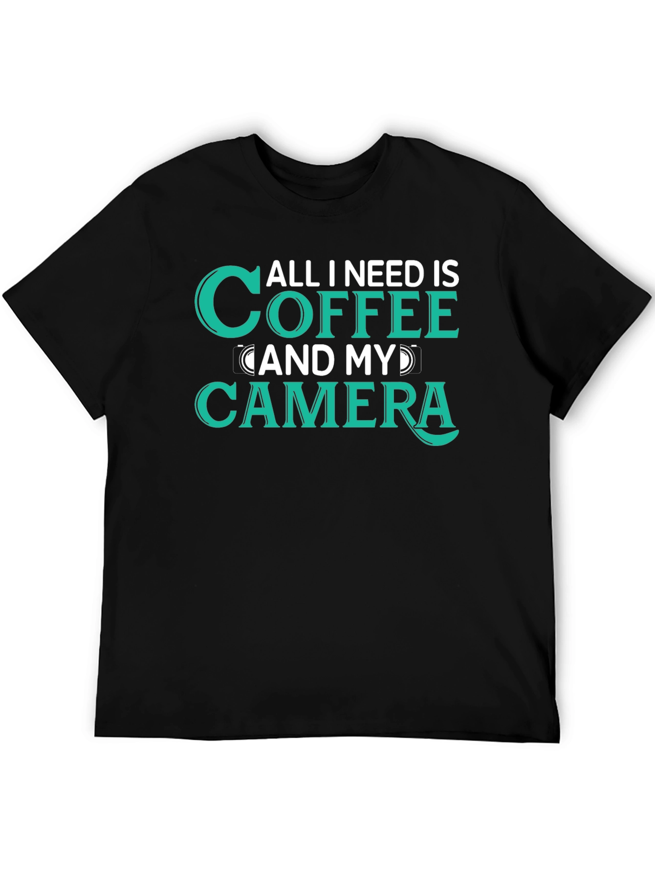 Coffee and Camera Graphic T-Shirt for Photographers