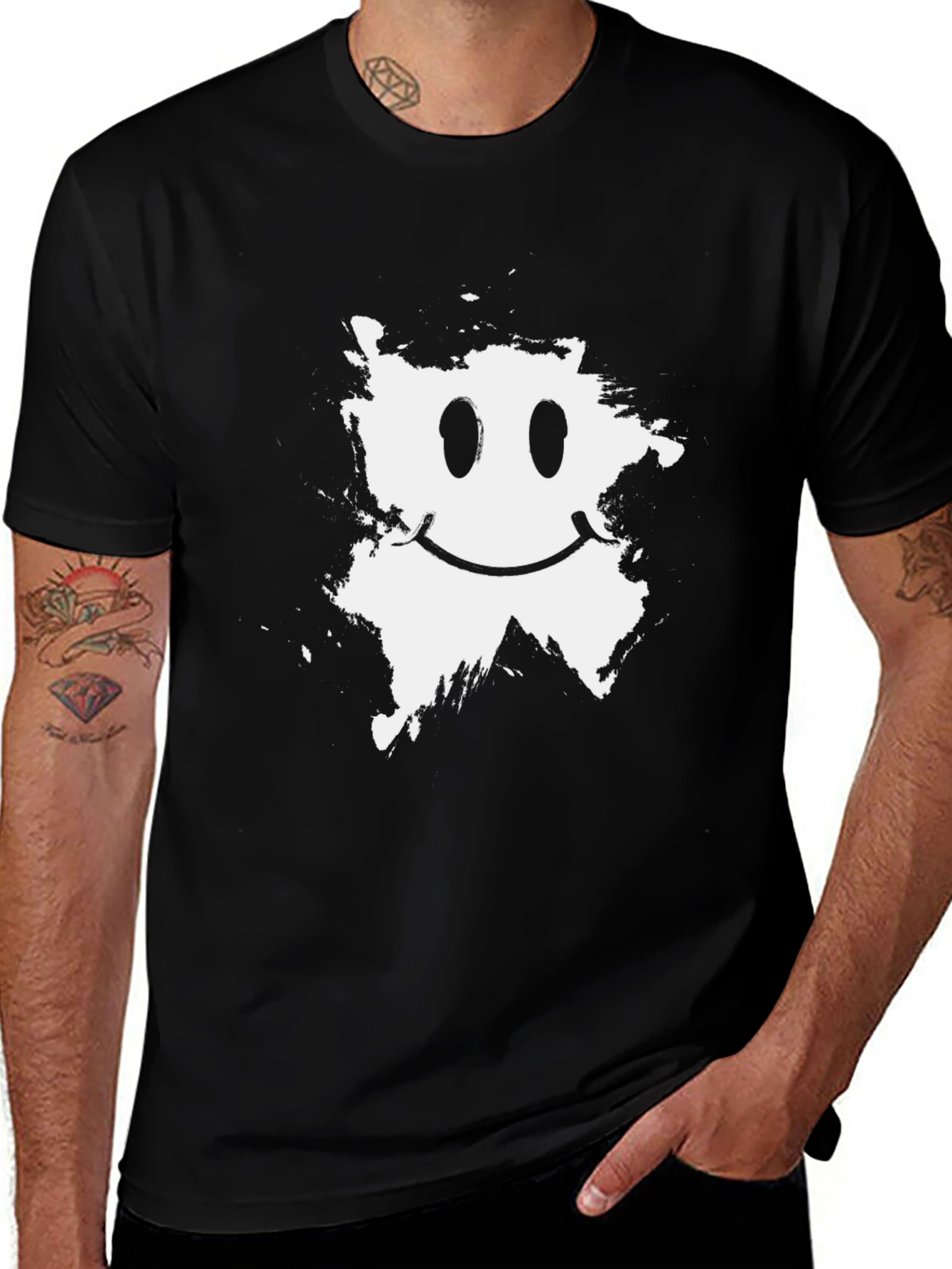 Smiley Face Graphic T-Shirt