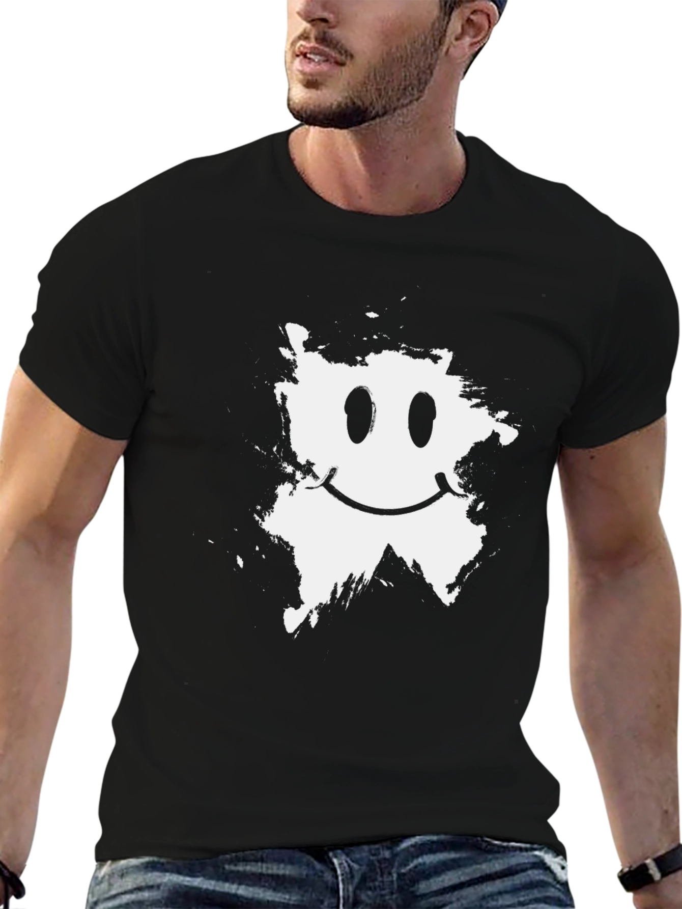 Smiley Face Graphic T-Shirt