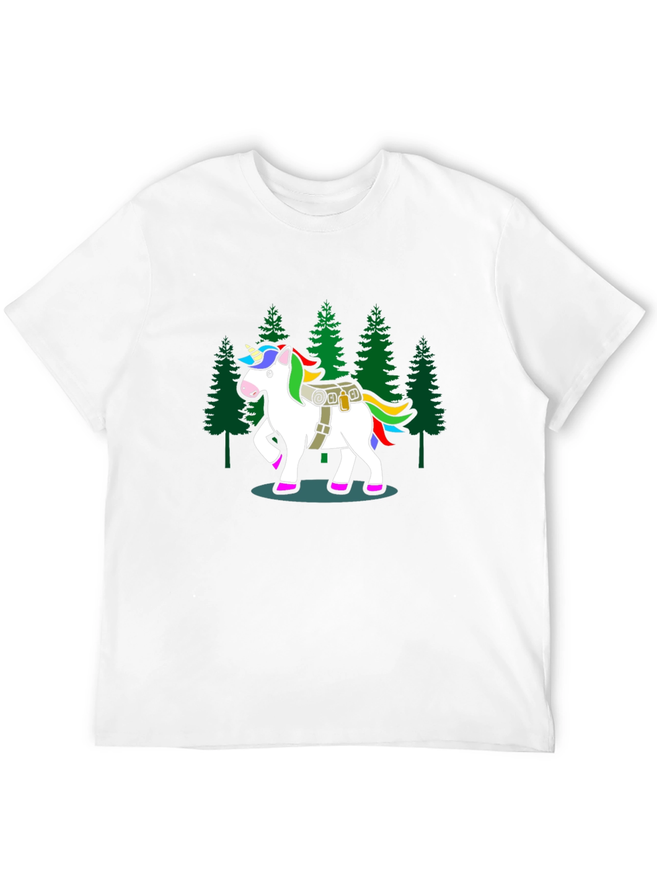 Unicorn Hiker Black T-Shirt
