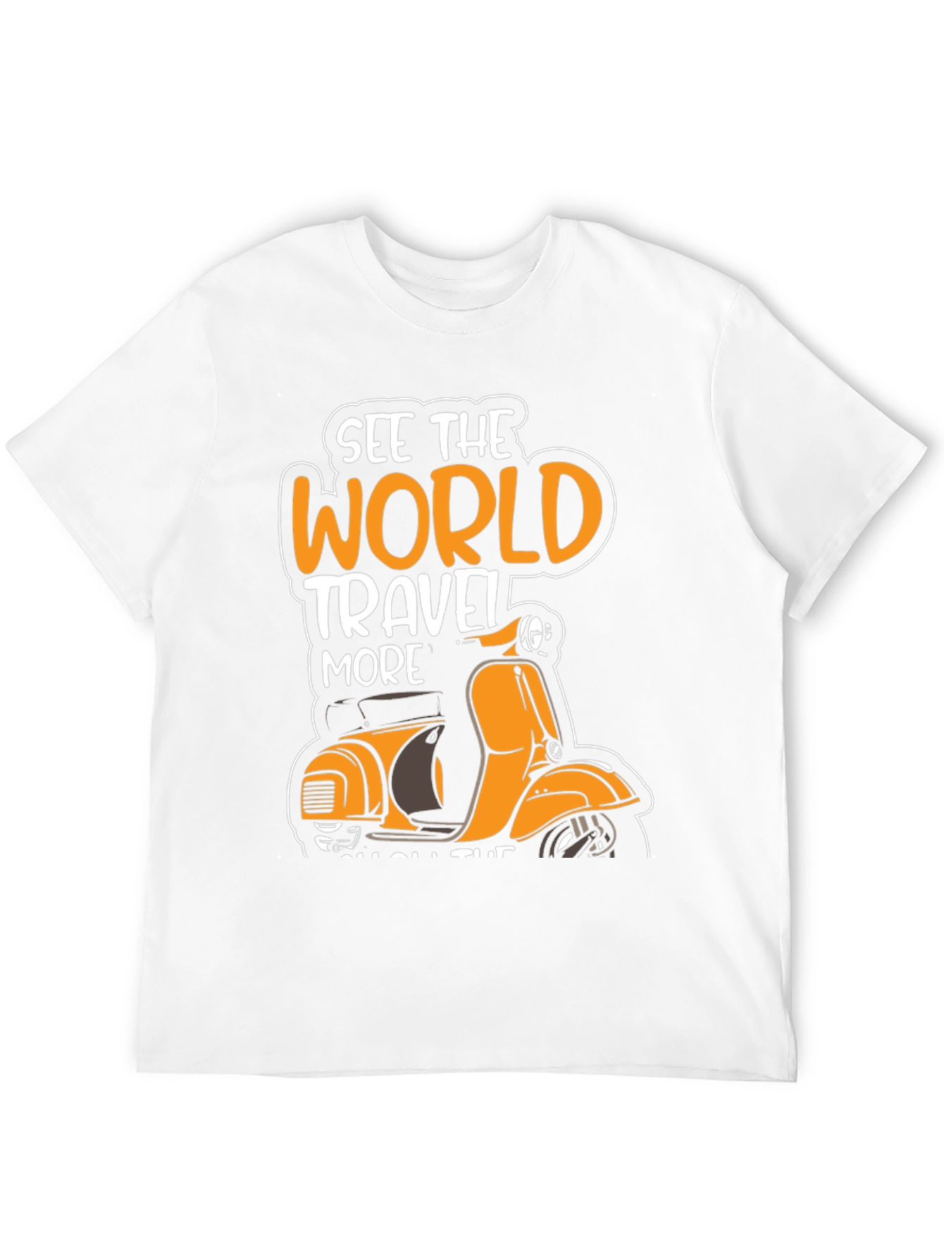 See the World Travel More Scooter T-Shirt
