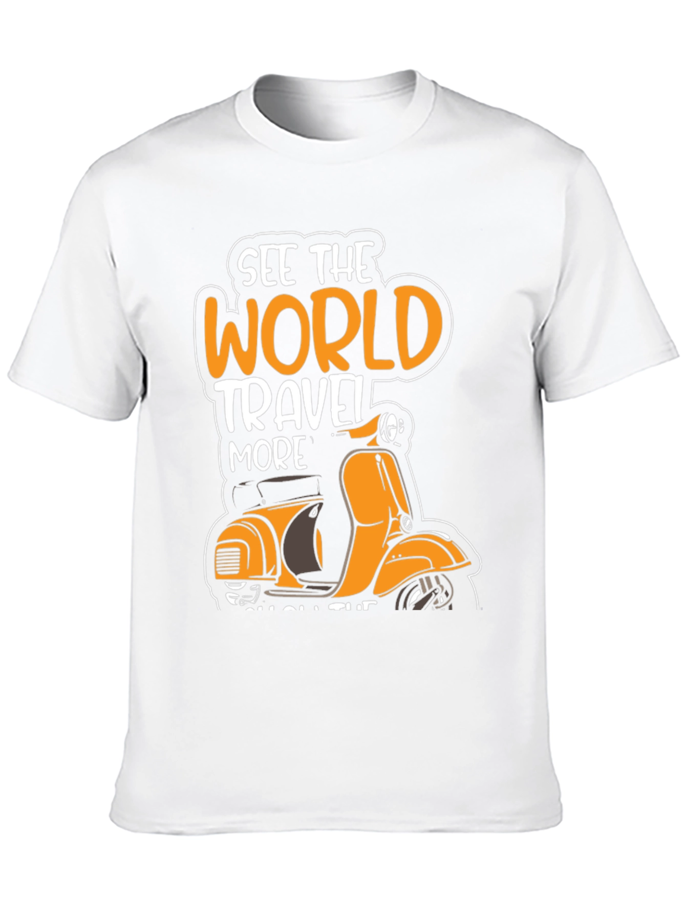 See the World Travel More Scooter T-Shirt