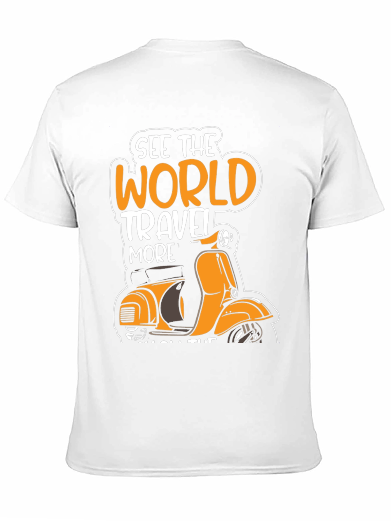 See the World Travel More Scooter T-Shirt