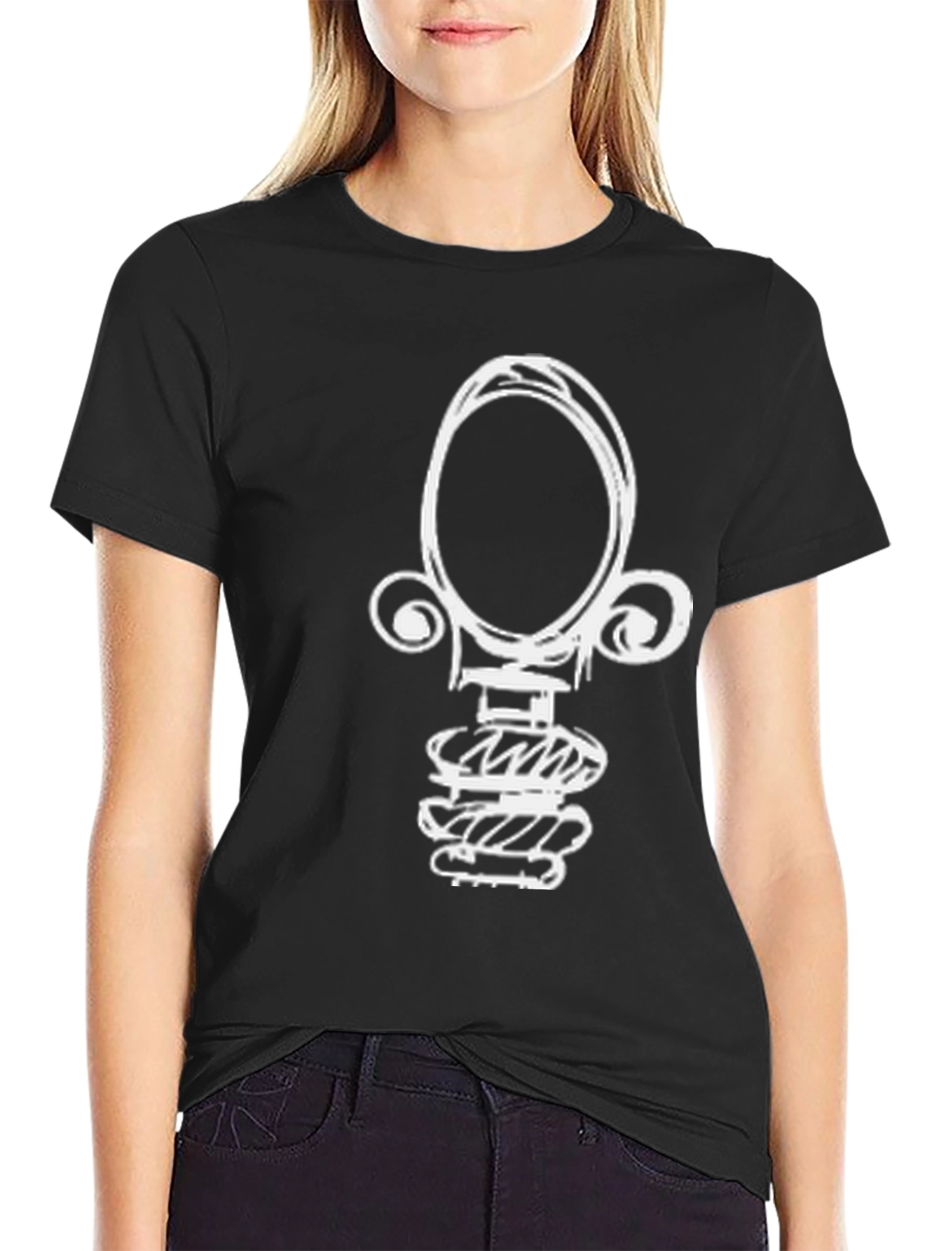 Abstract Graphic T-Shirt - Modern Black Tee