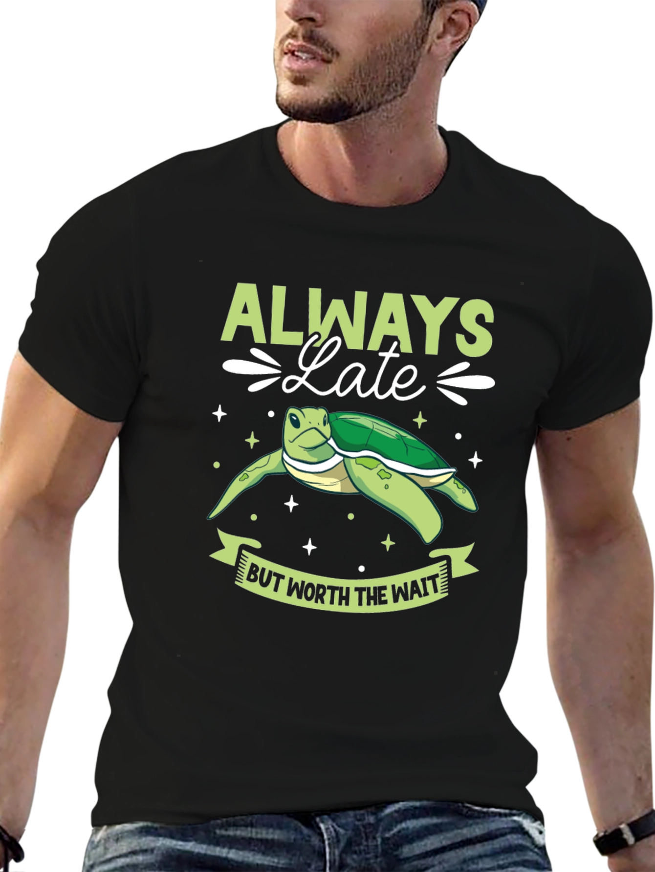 Always Late Turtle Graphic Tee