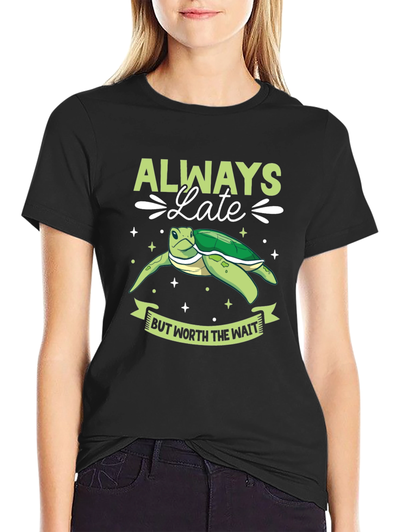 Always Late Turtle Graphic Tee