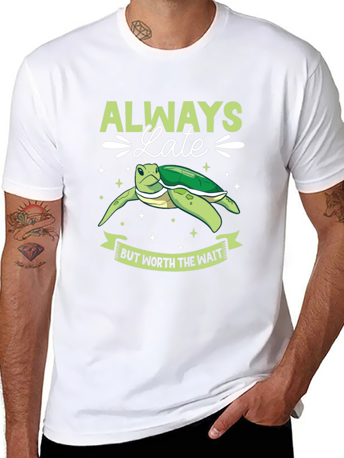 Always Late Turtle Graphic Tee
