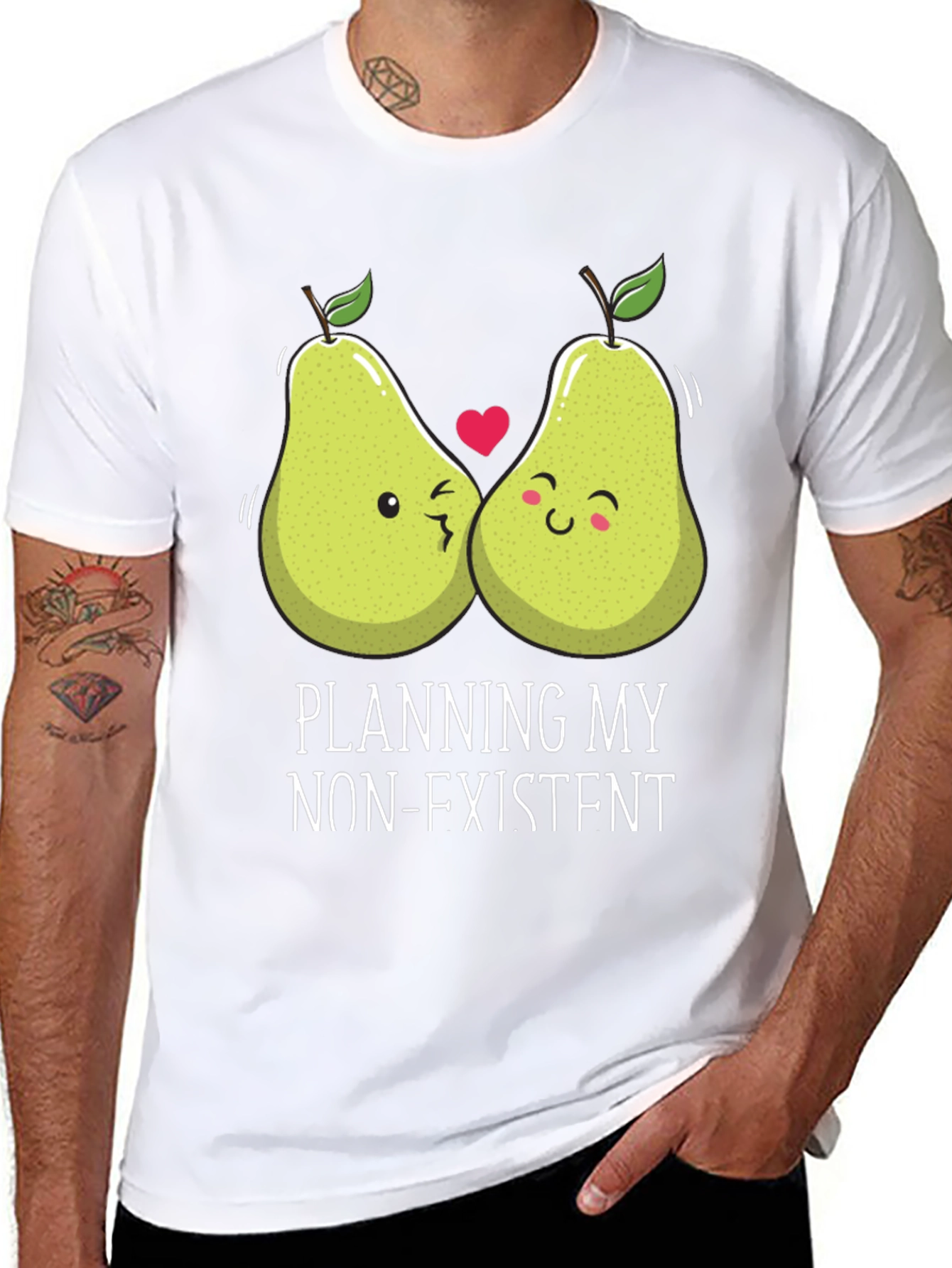Funny Pear Couple T-Shirt - Planning My Non-Existent Wedding!