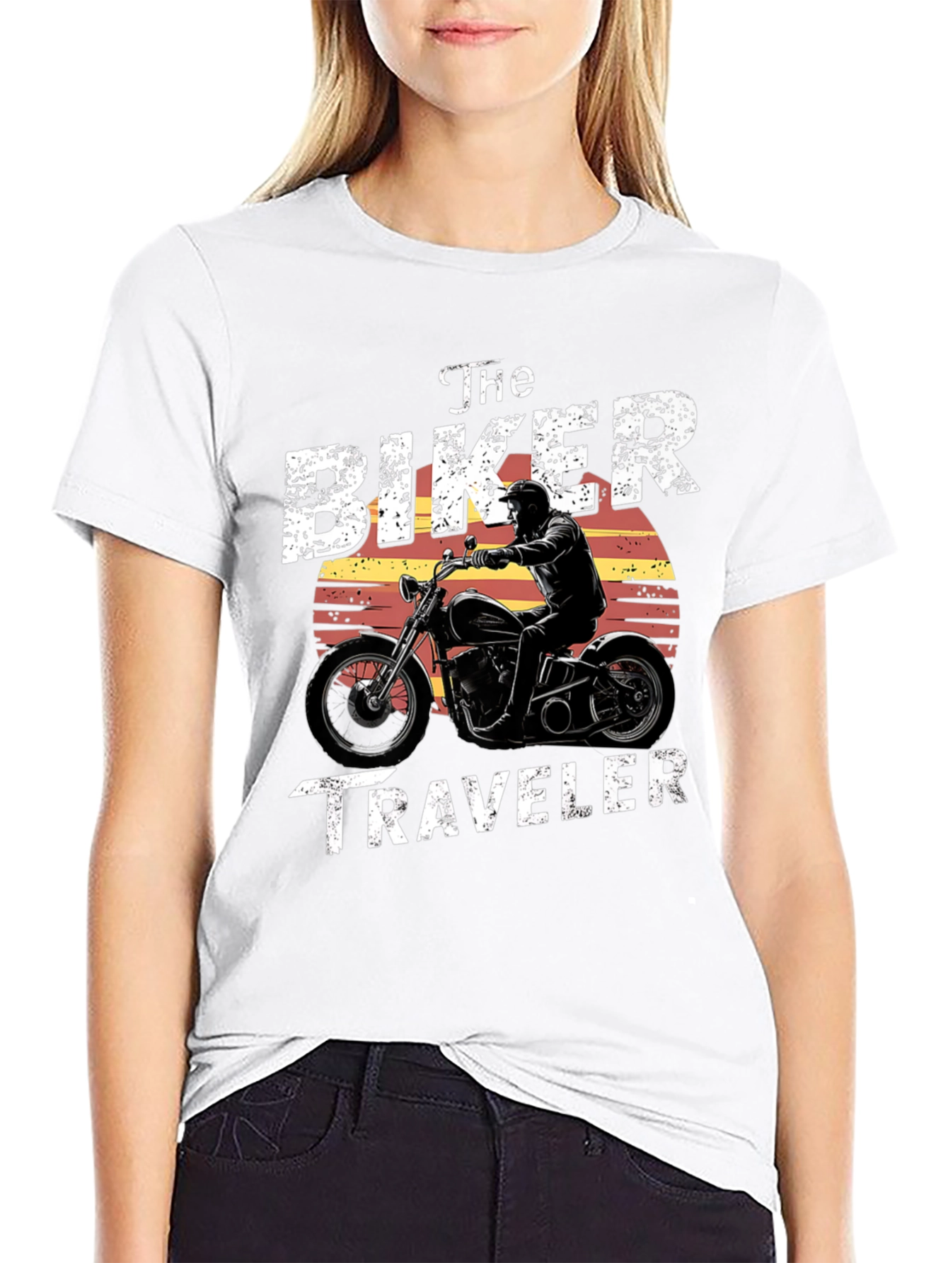 The Biker Traveler Graphic T-Shirt