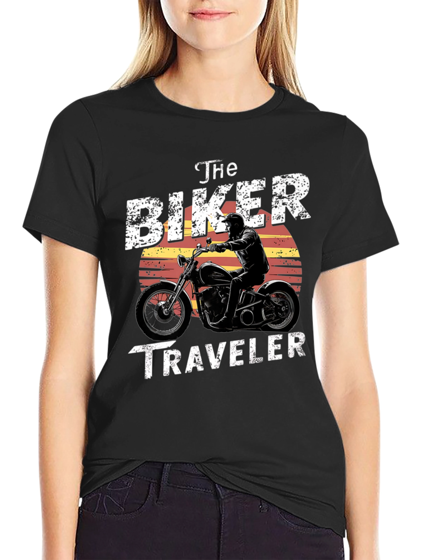 The Biker Traveler Graphic T-Shirt