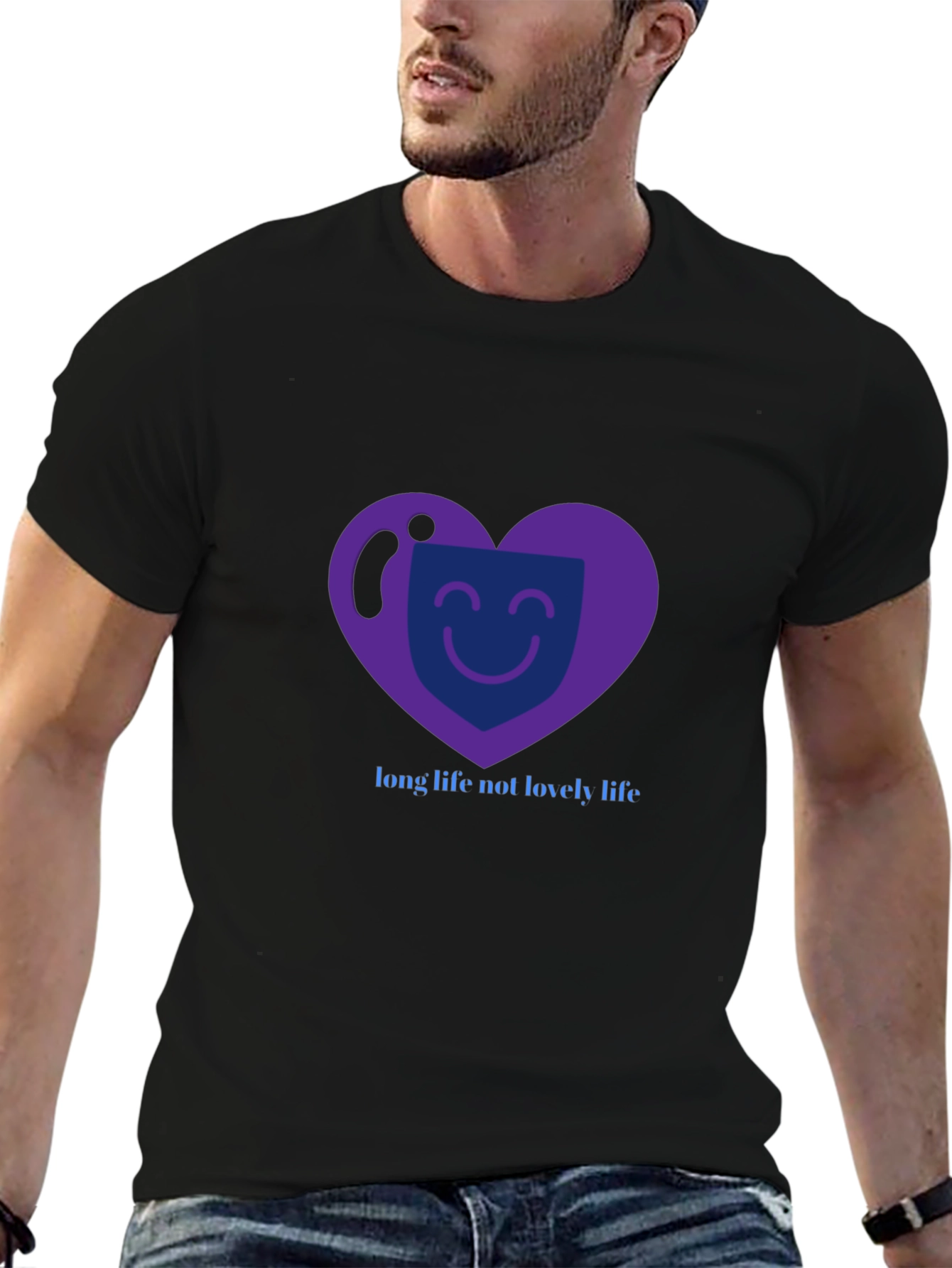 Heart Face Graphic T-Shirt