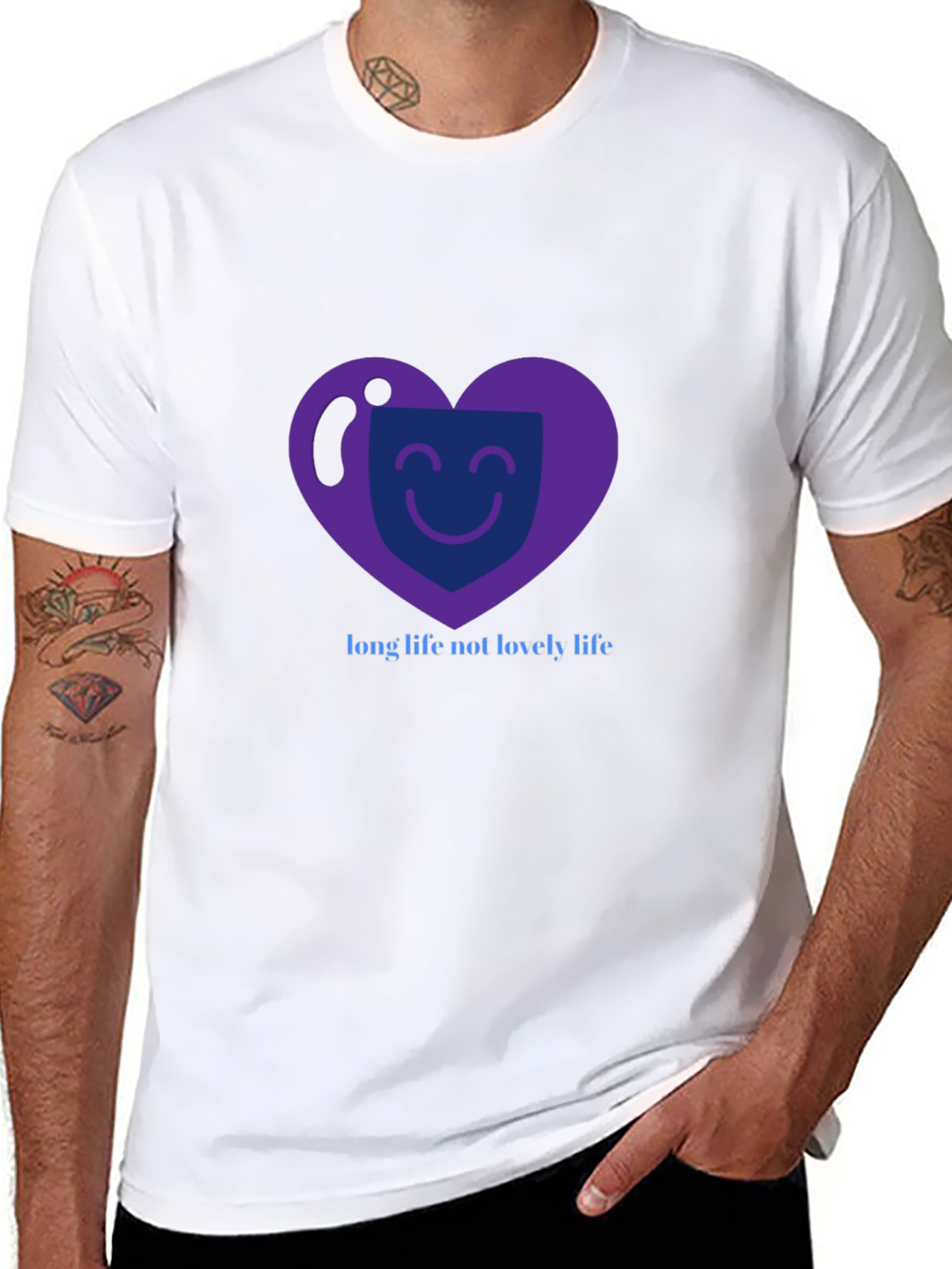 Heart Face Graphic T-Shirt
