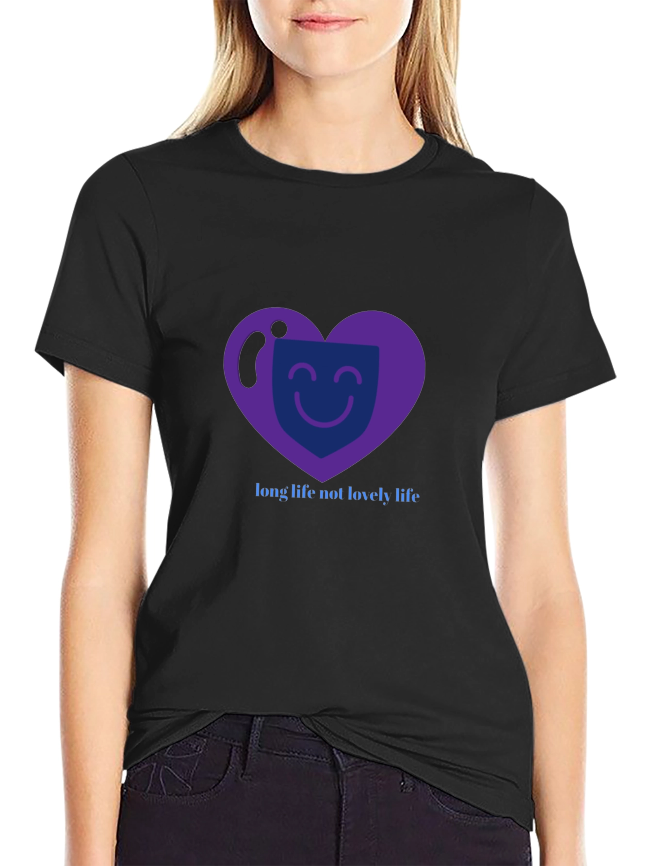 Heart Face Graphic T-Shirt