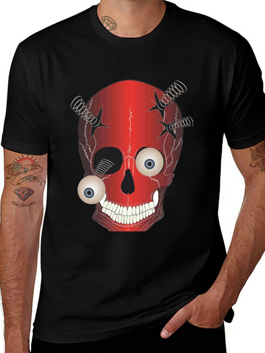 Creepy Skull T-Shirt - Eyeball Design