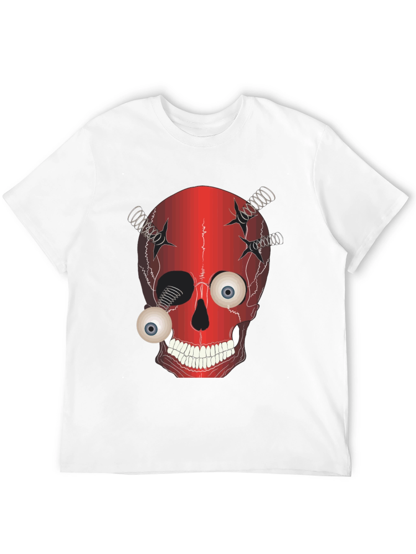 Creepy Skull T-Shirt - Eyeball Design