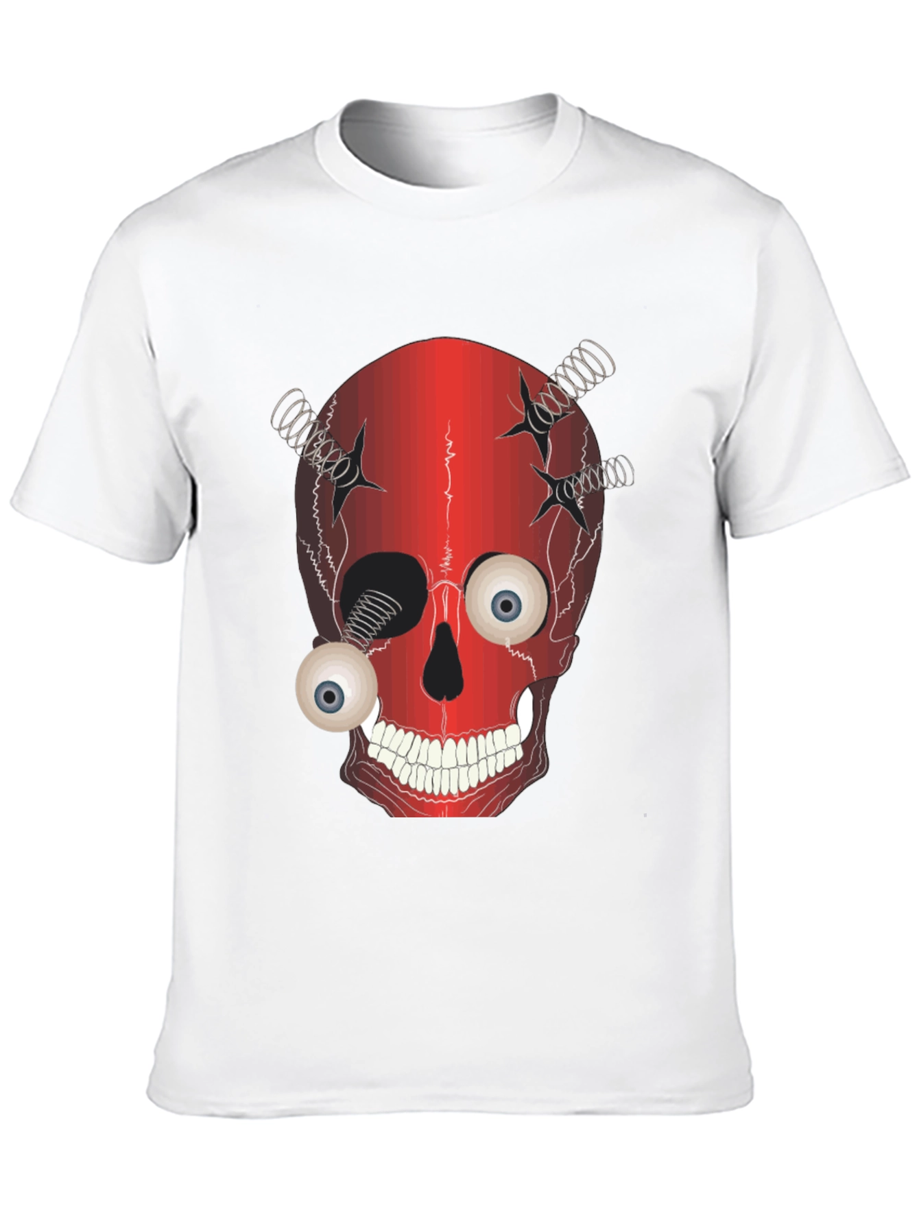 Creepy Skull T-Shirt - Eyeball Design