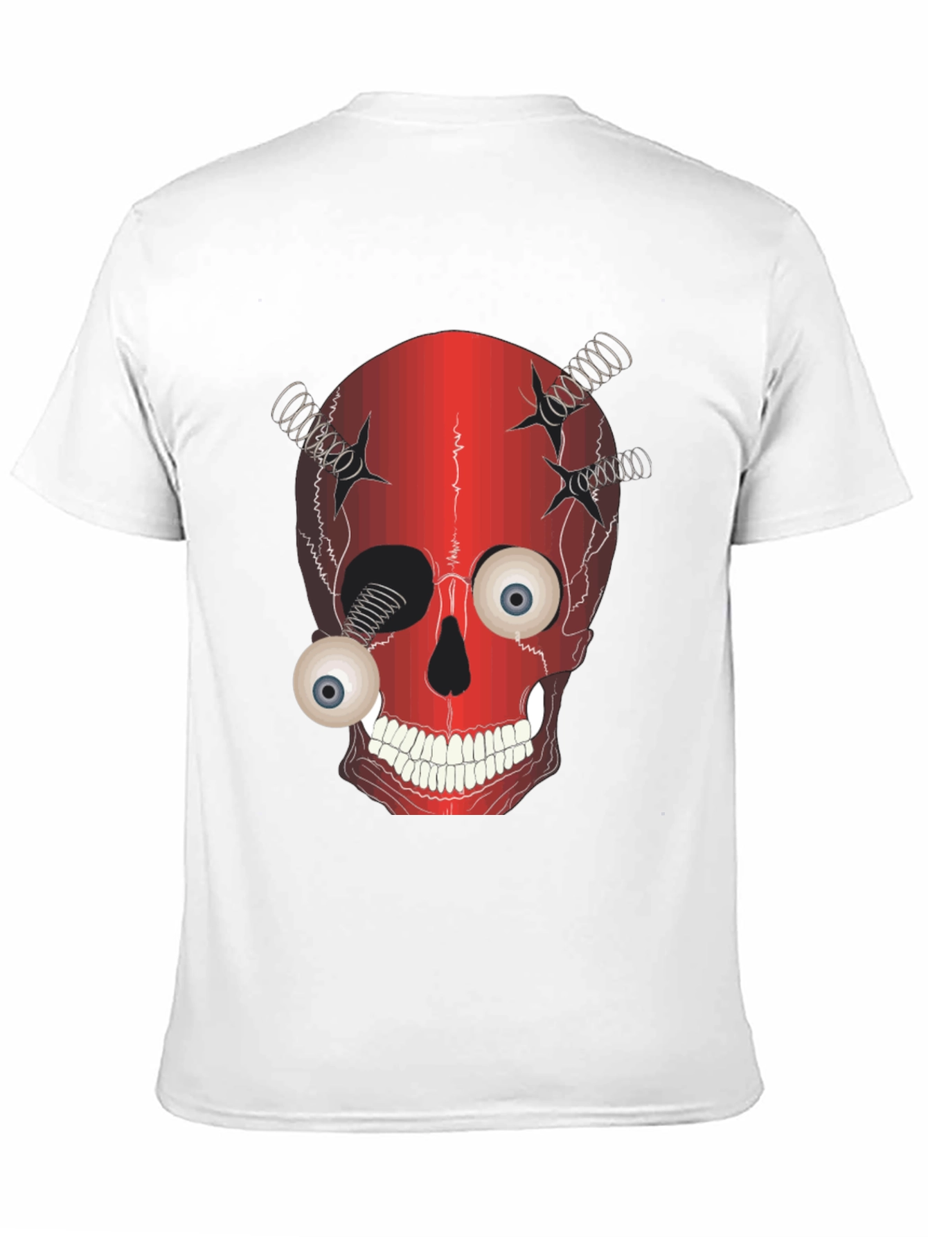 Creepy Skull T-Shirt - Eyeball Design