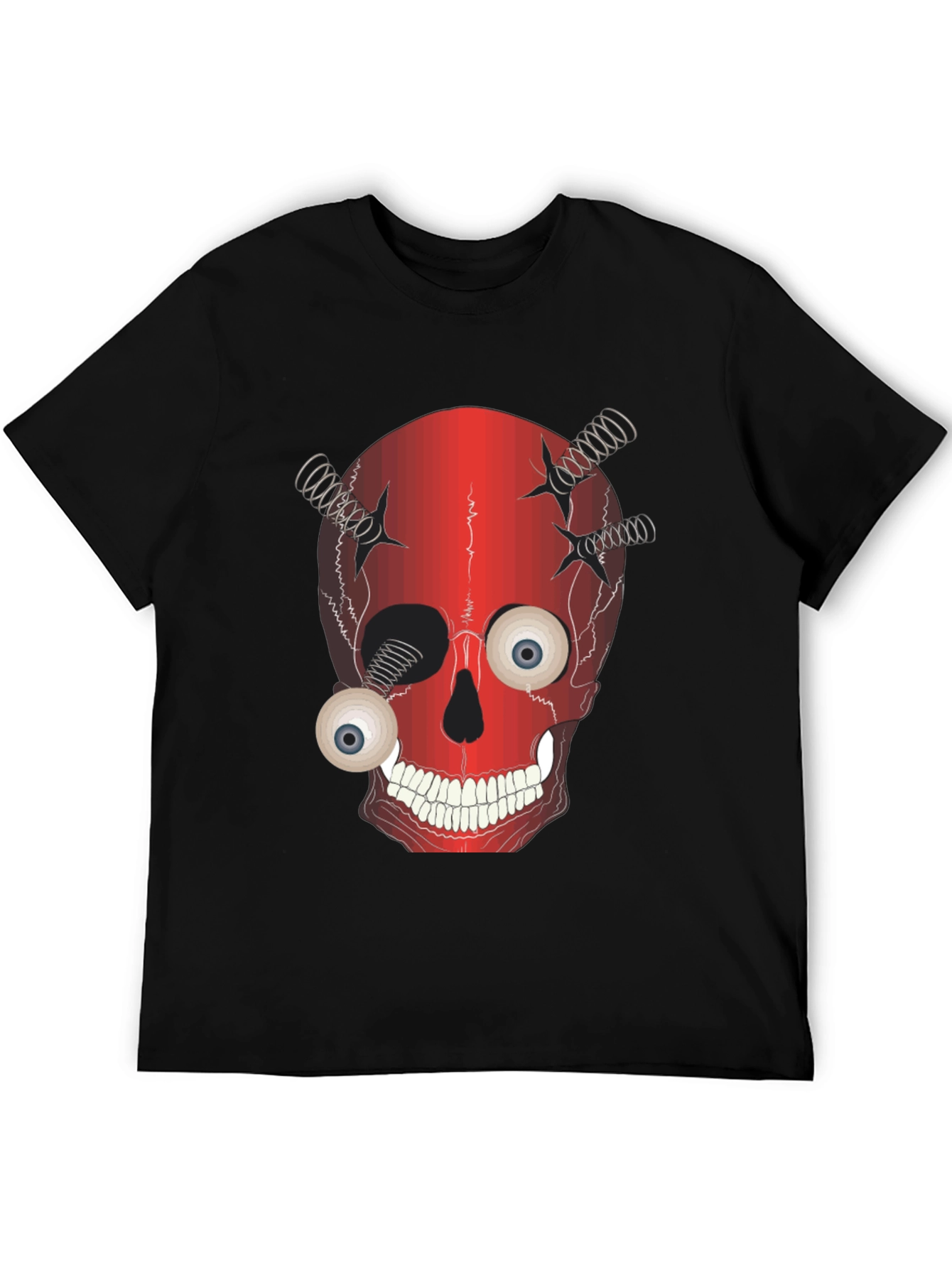 Creepy Skull T-Shirt - Eyeball Design